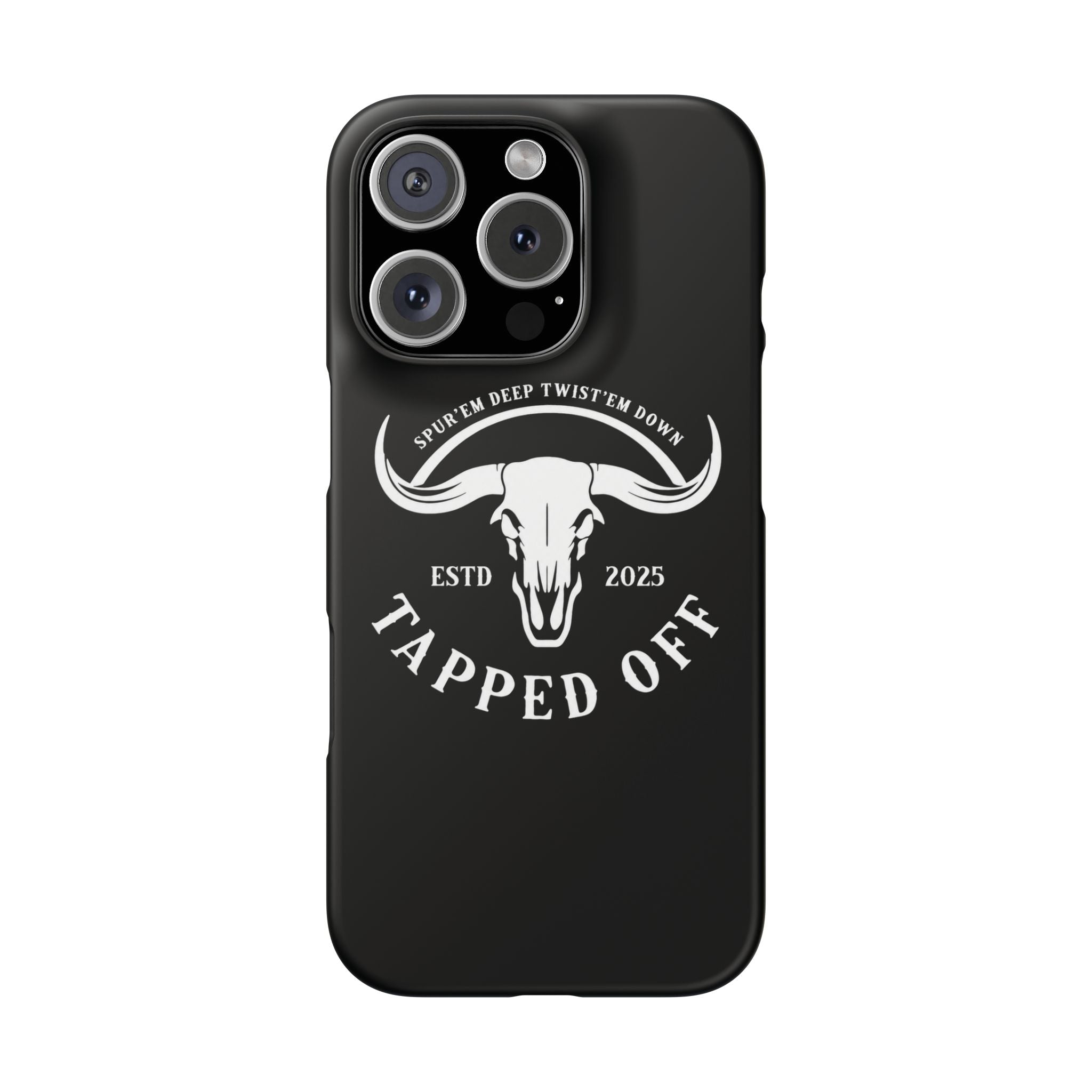 Tapped off phone case