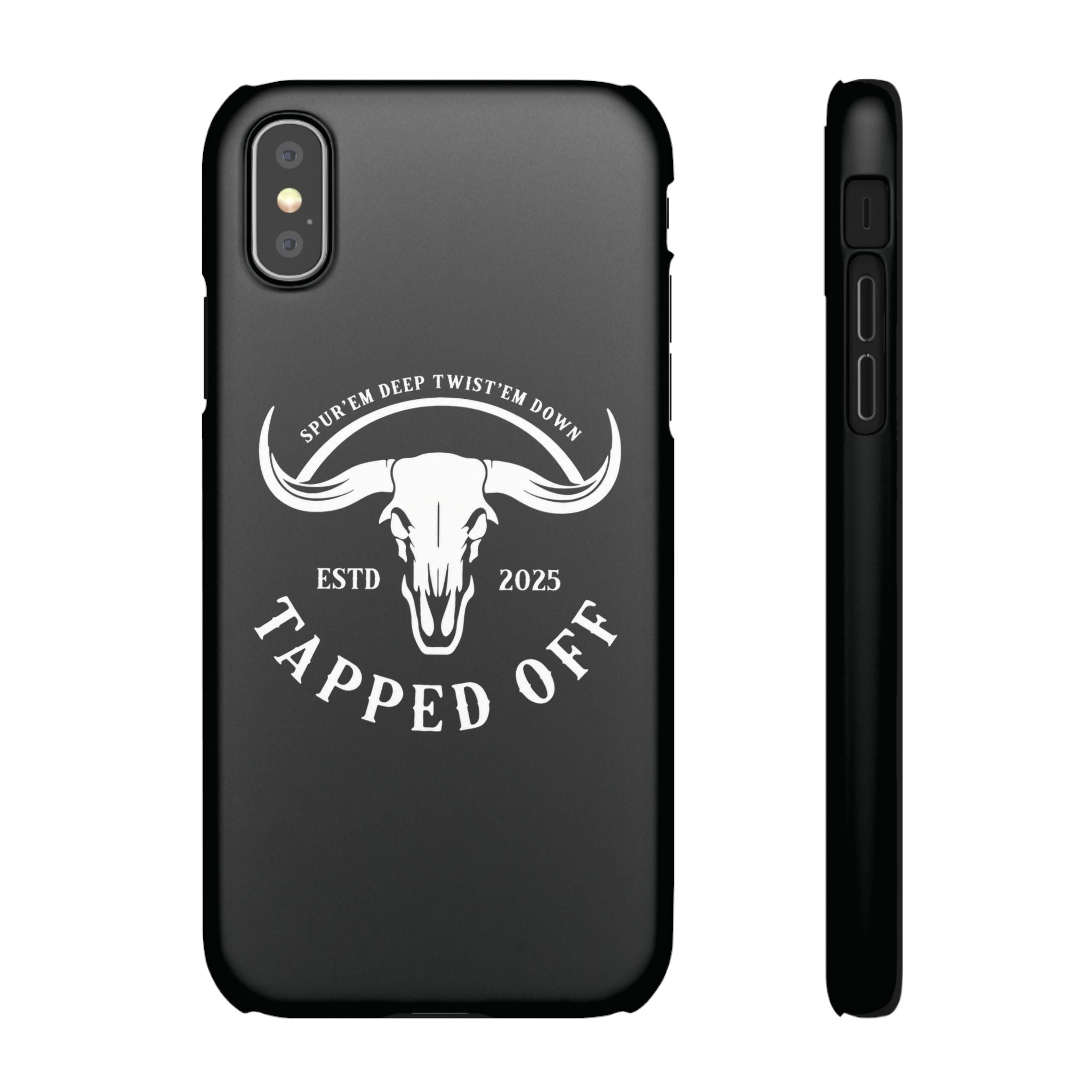 Tapped off phone case