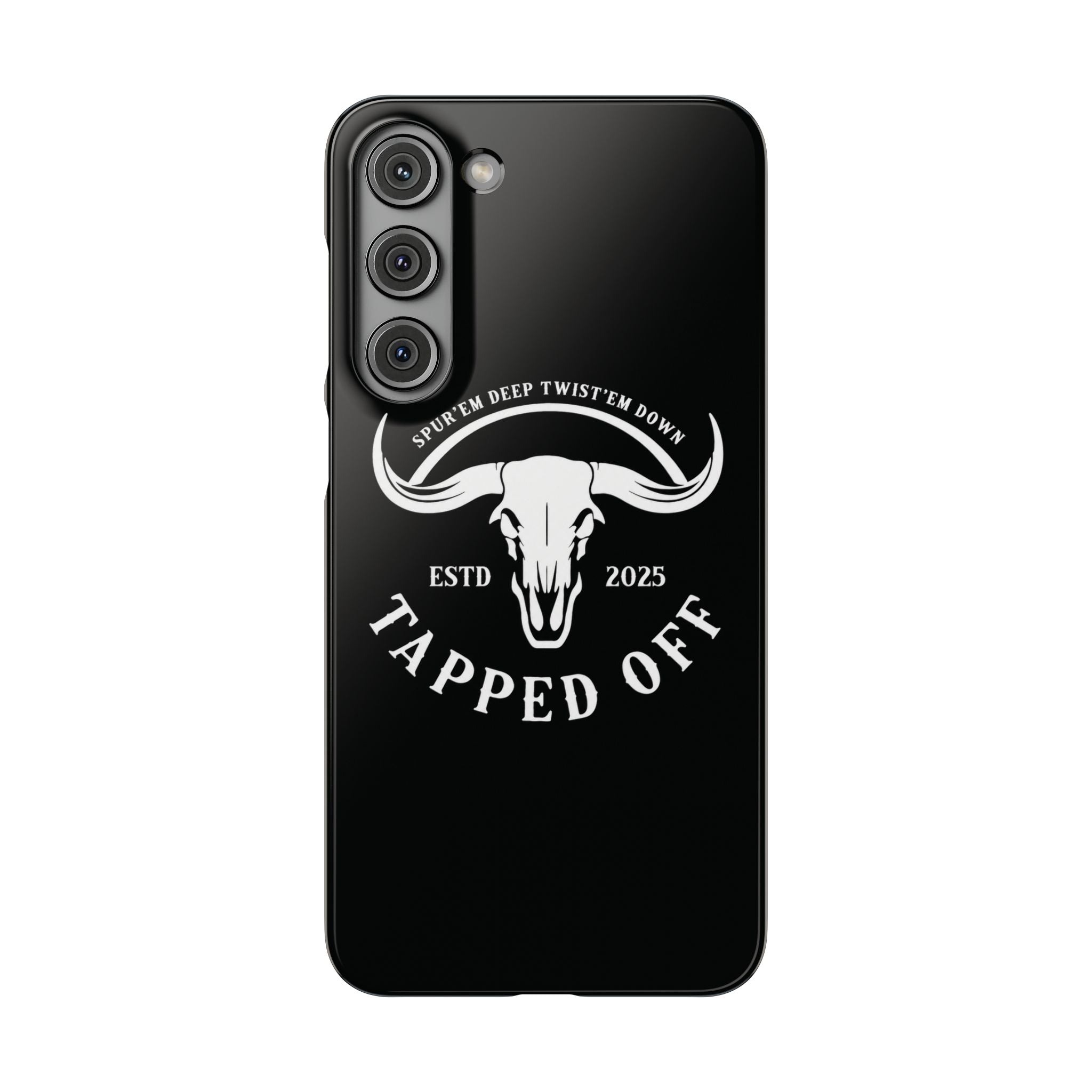 Tapped off phone case