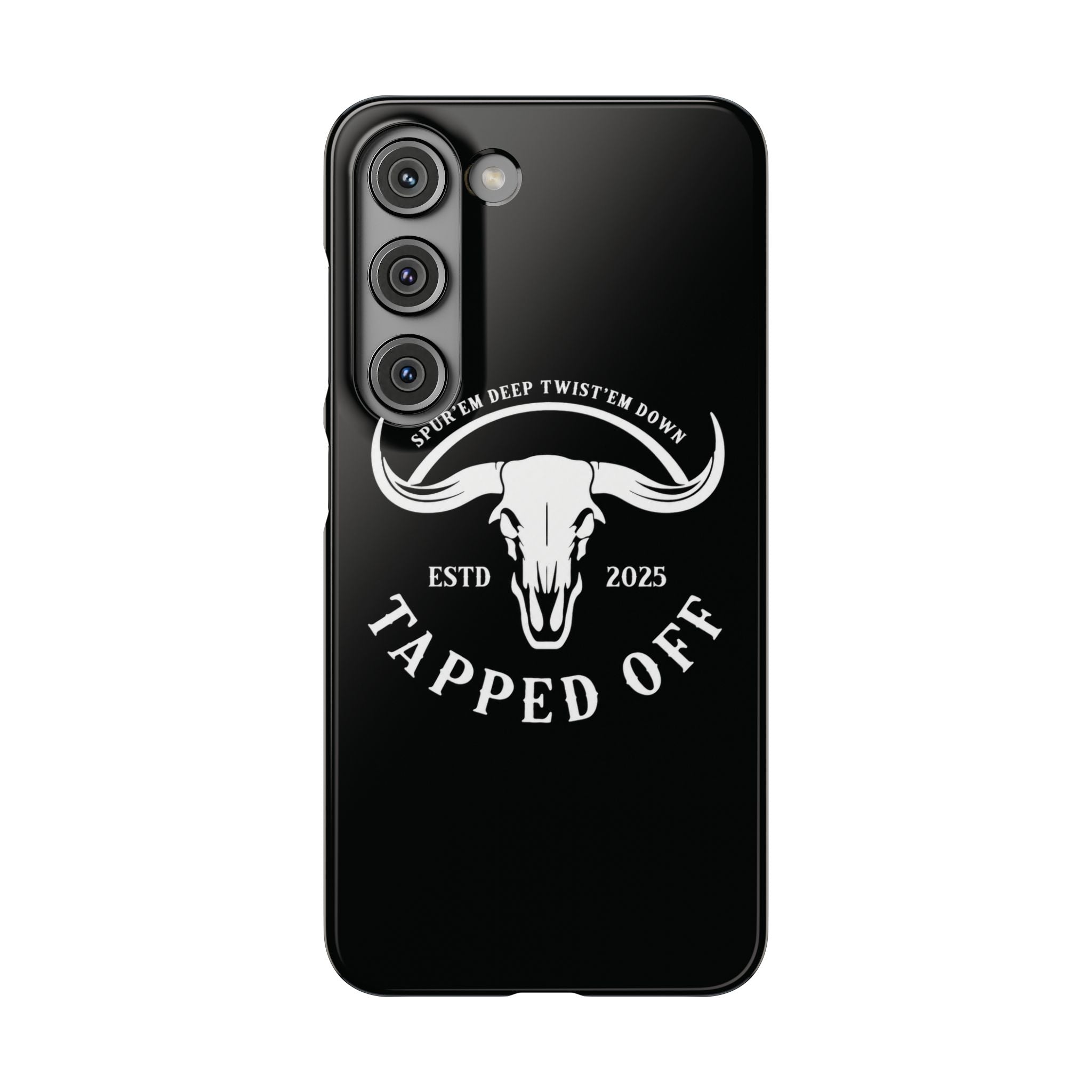 Tapped off phone case