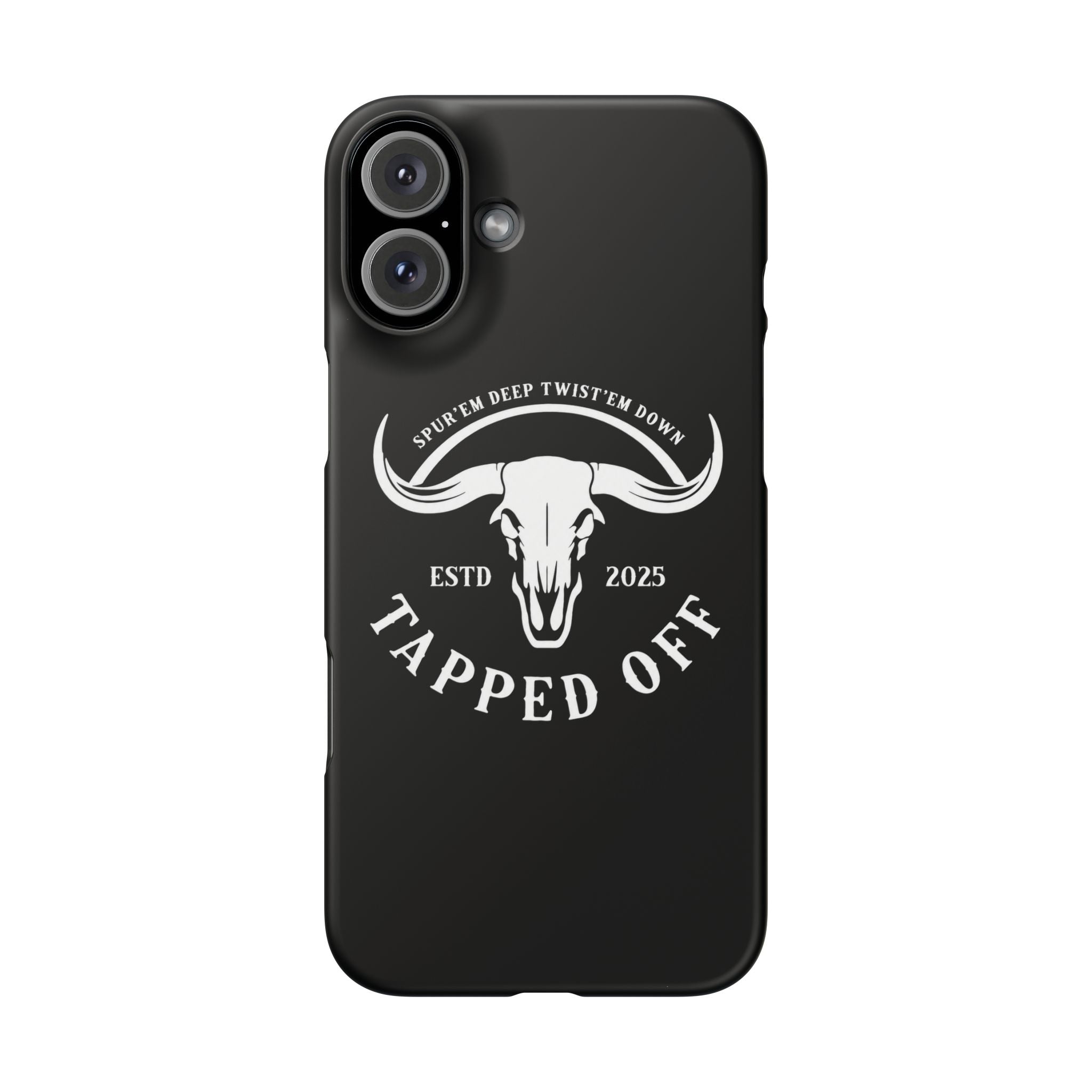 Tapped off phone case