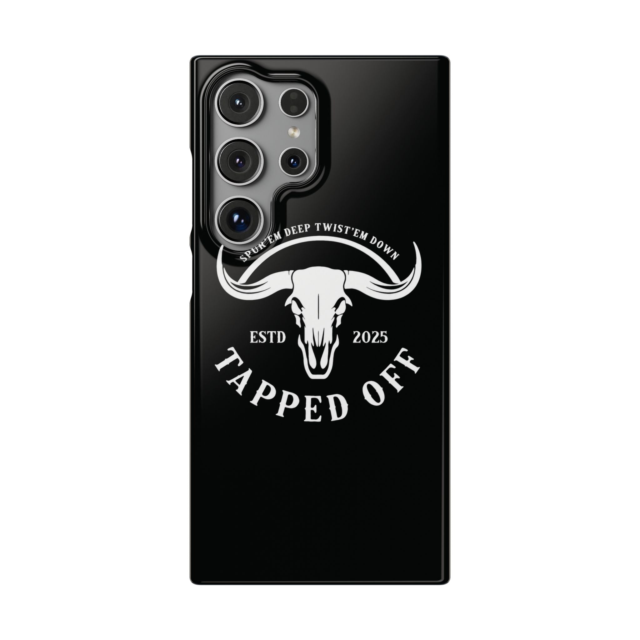 Tapped off phone case