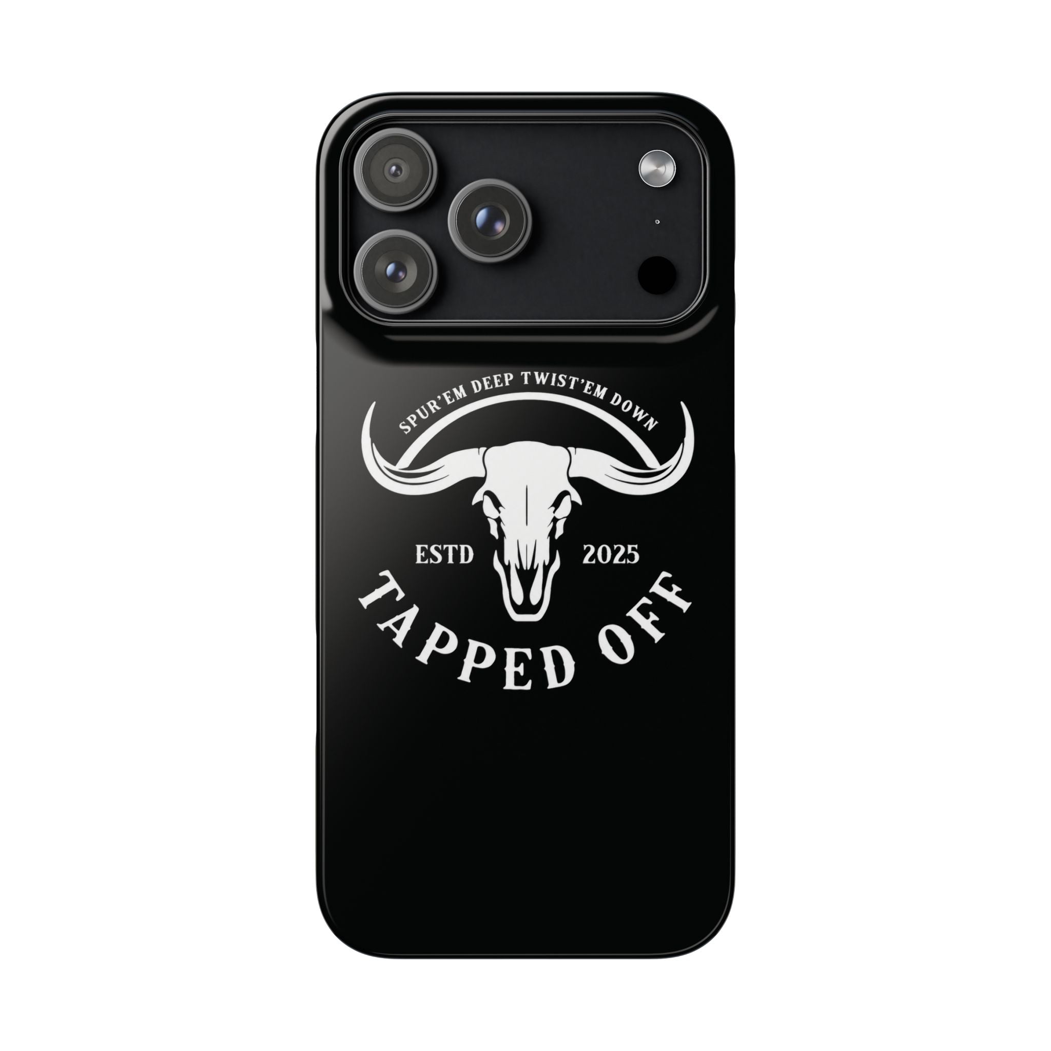 Tapped off phone case