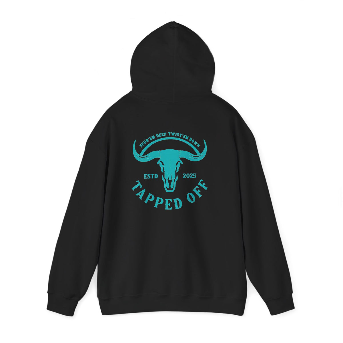 Tapped off signature turquoise hoodie