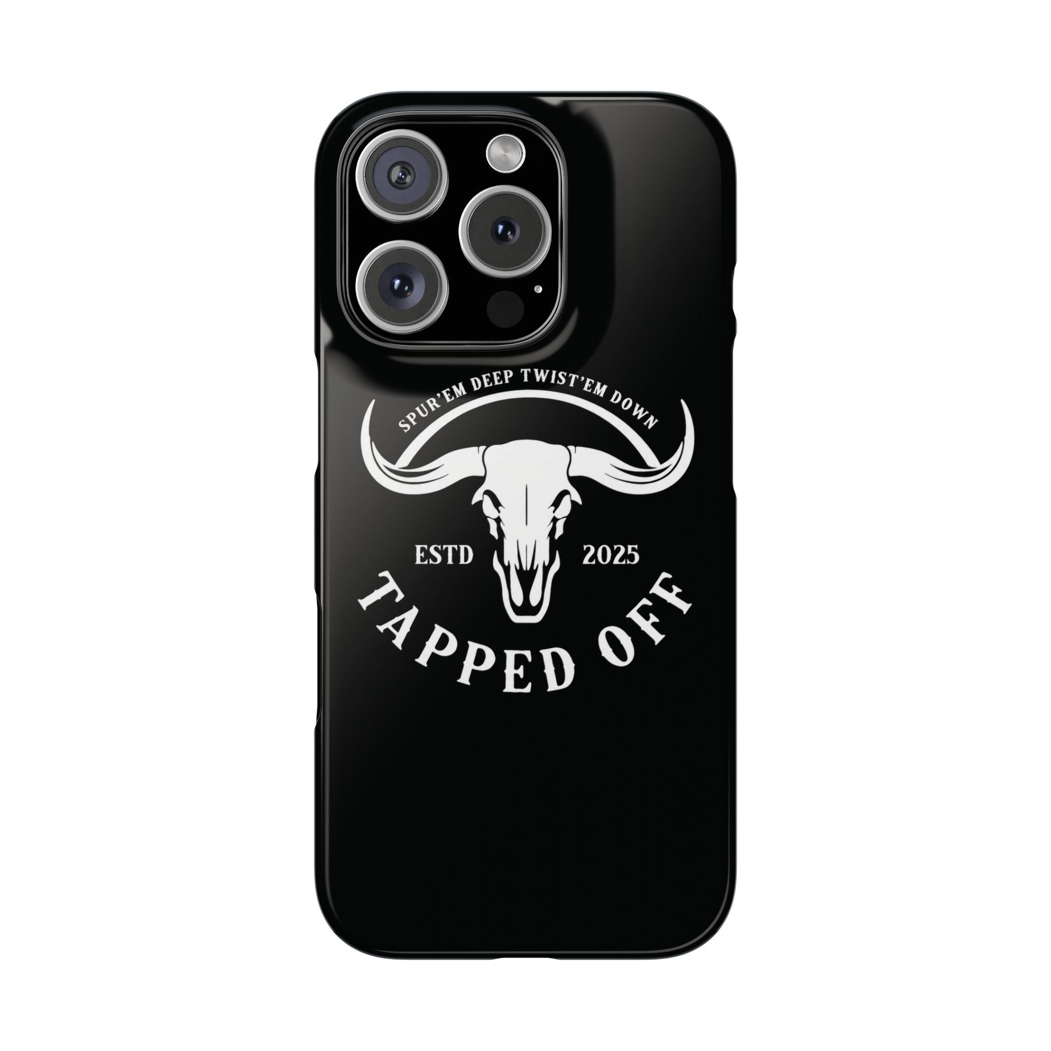 Tapped off phone case