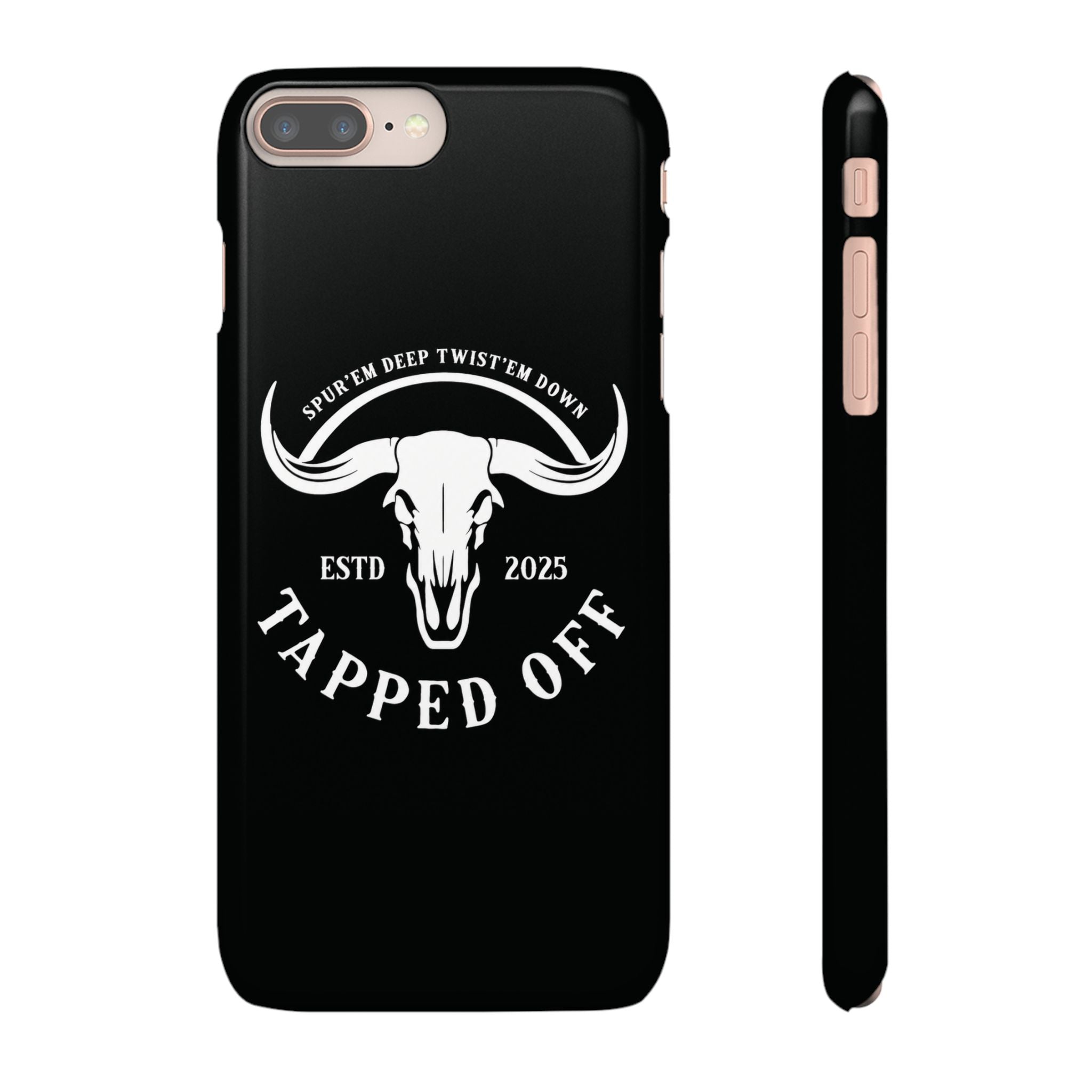 Tapped off phone case