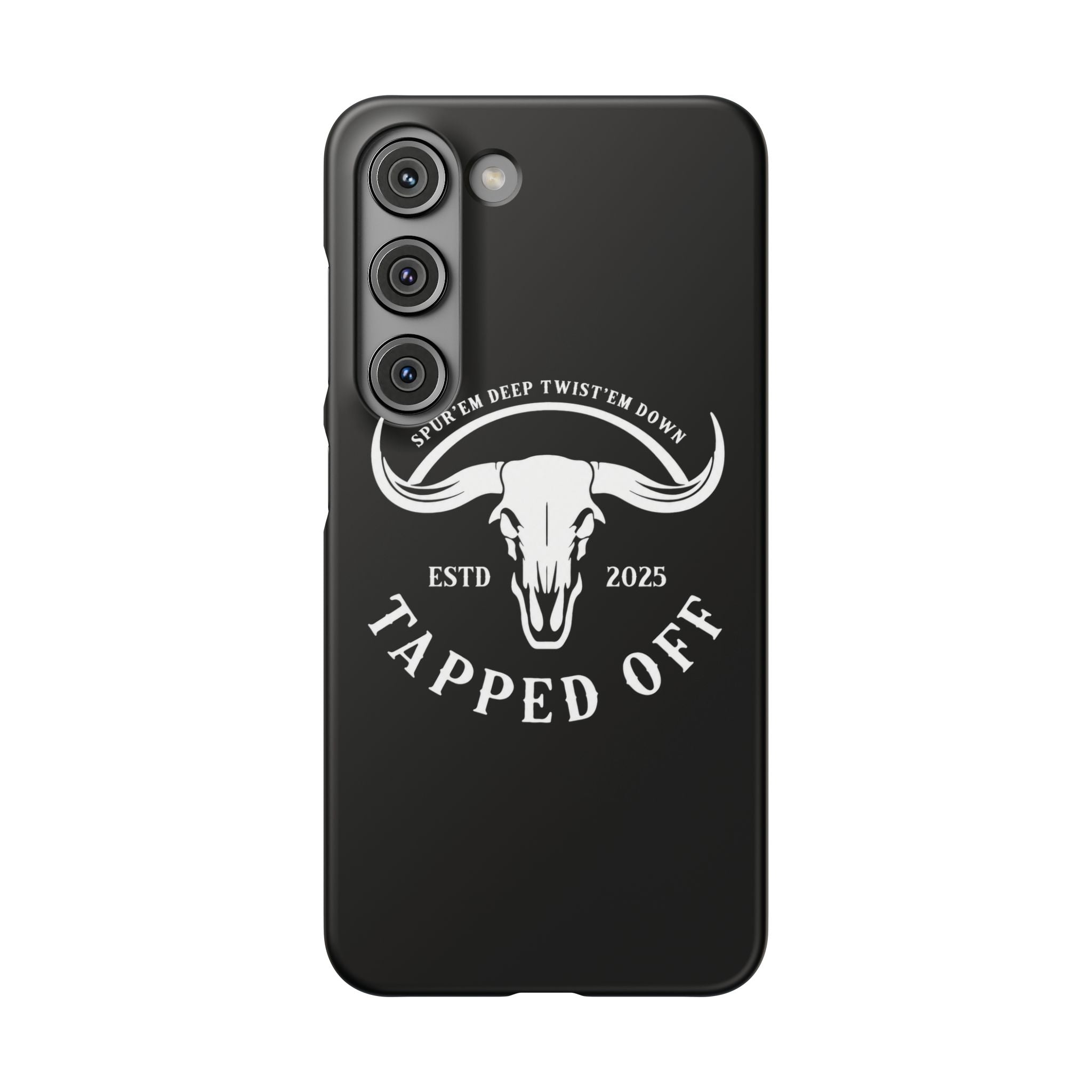 Tapped off phone case