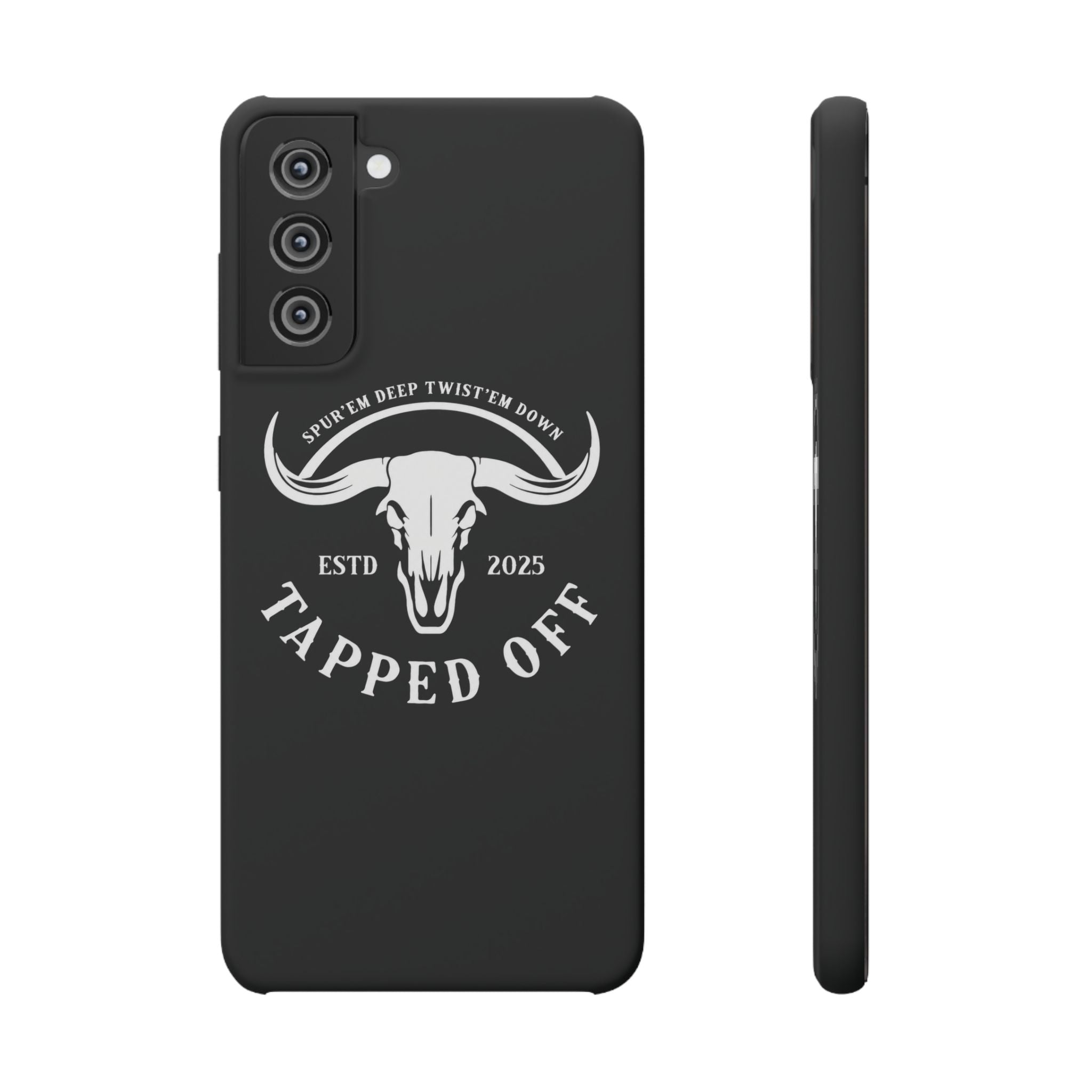 Tapped off phone case