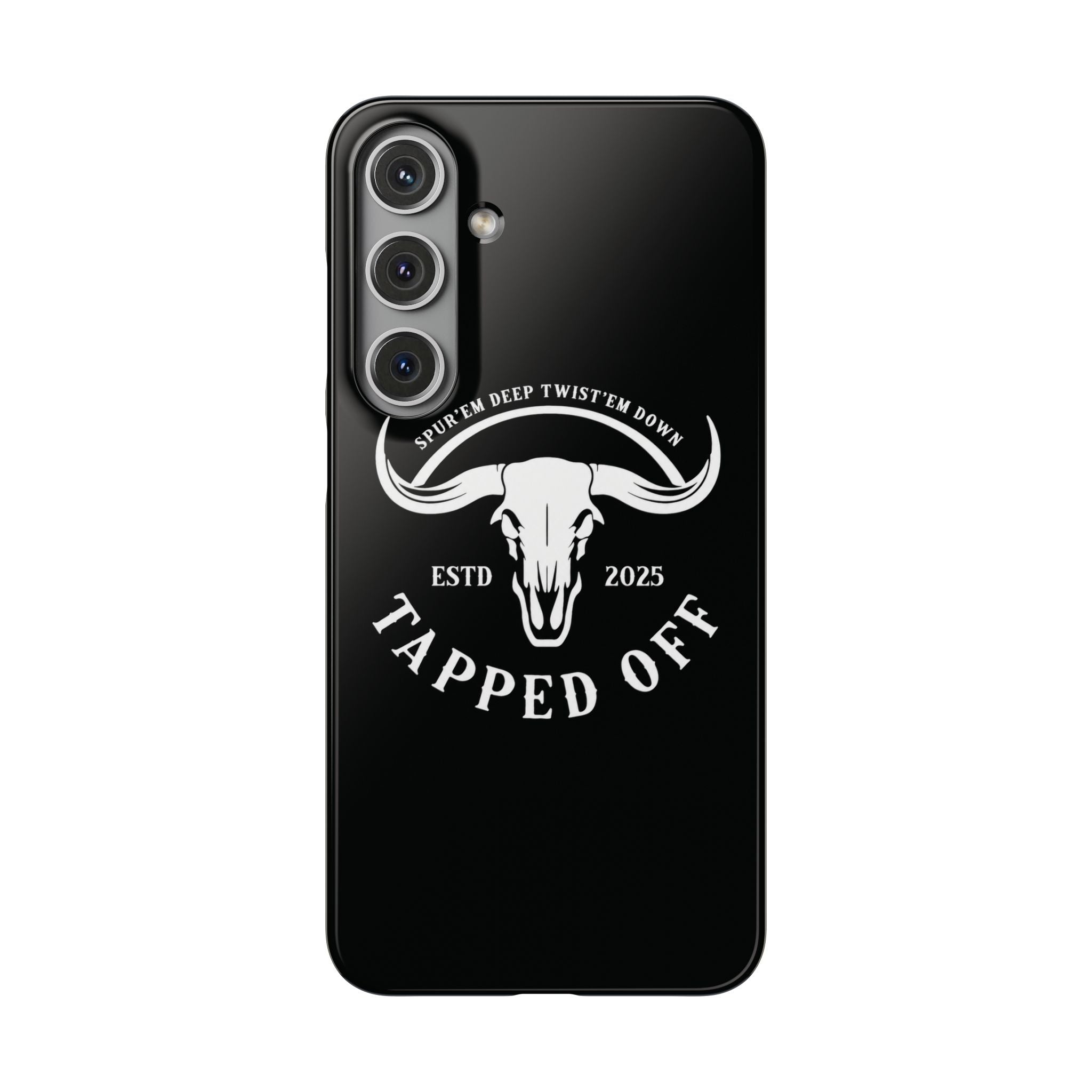 Tapped off phone case