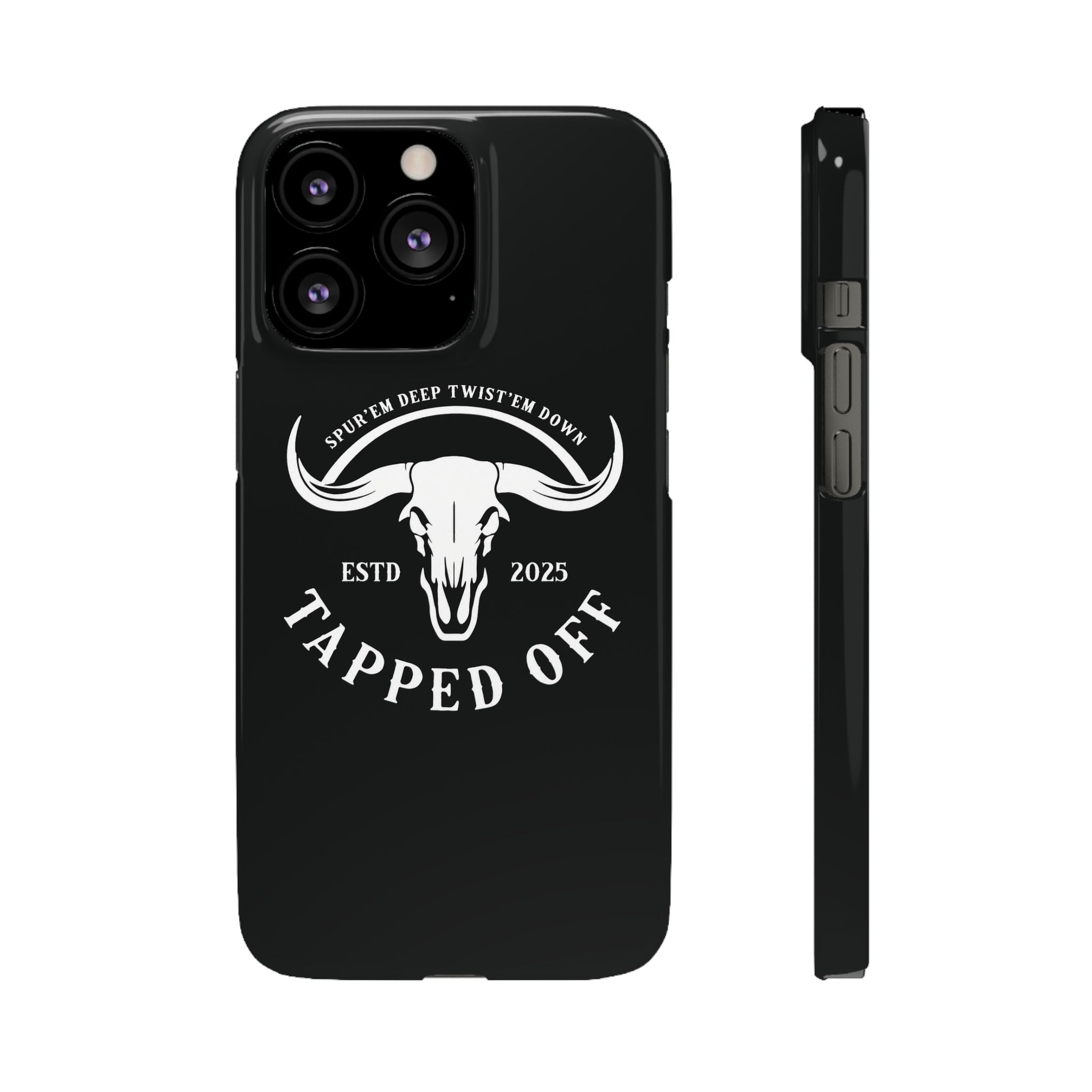 Tapped off phone case