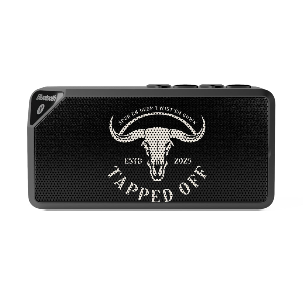 Bluetooth Speaker — Tapped Off Skull Logo Portable Wireless Speaker