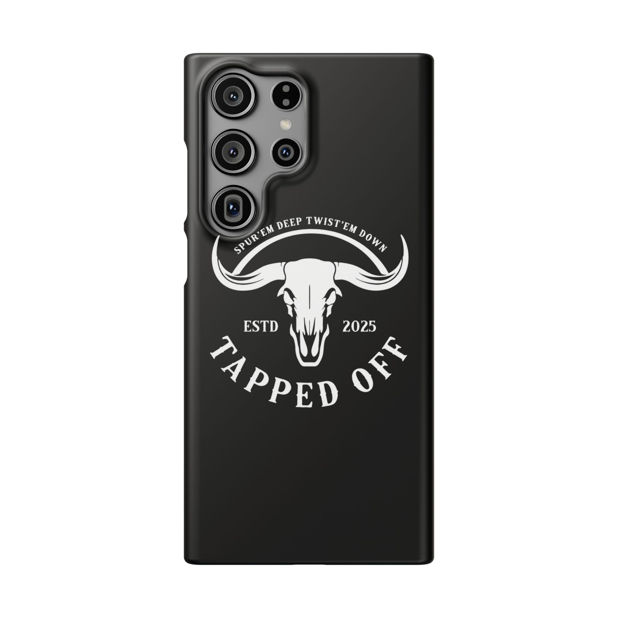 Tapped off phone case