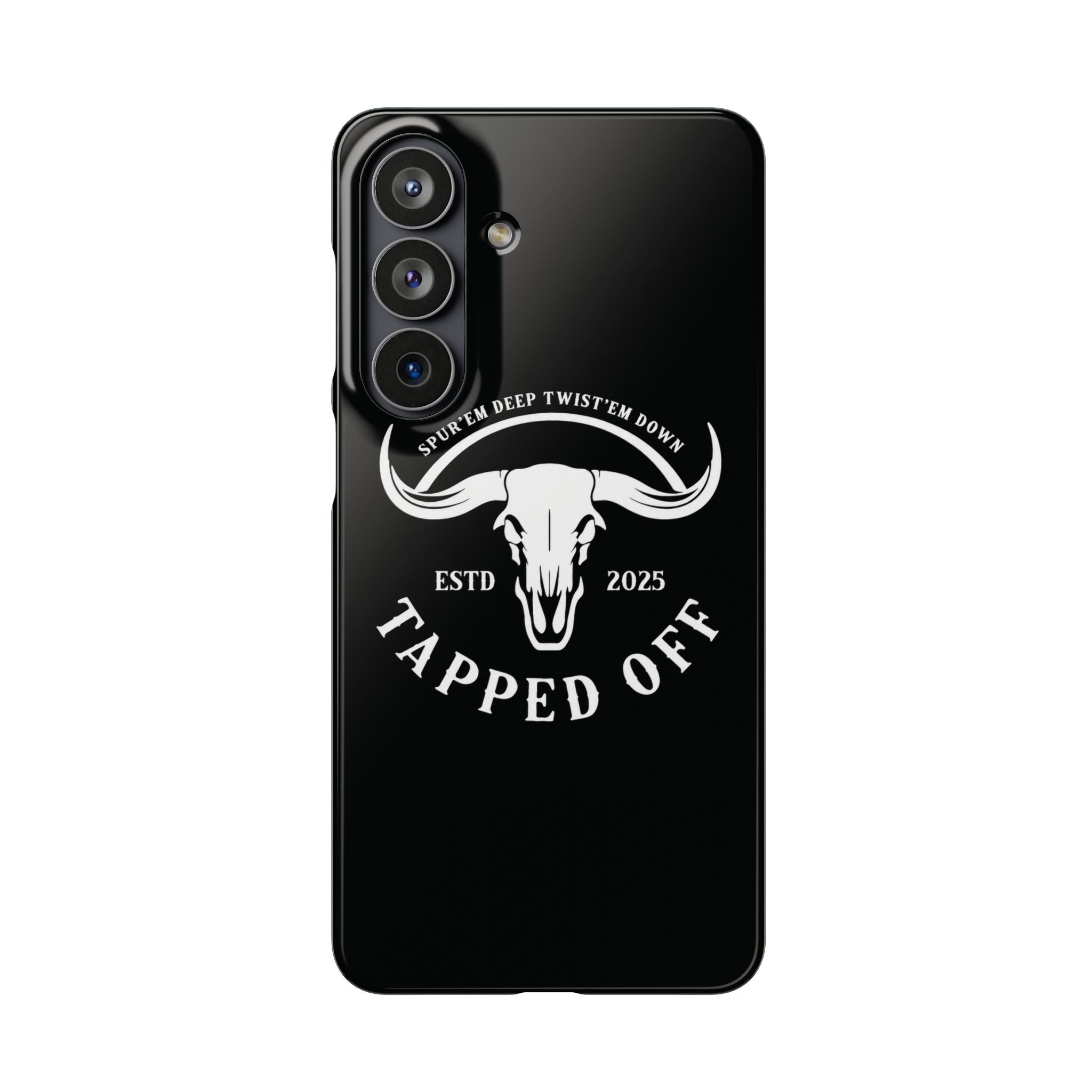 Tapped off phone case