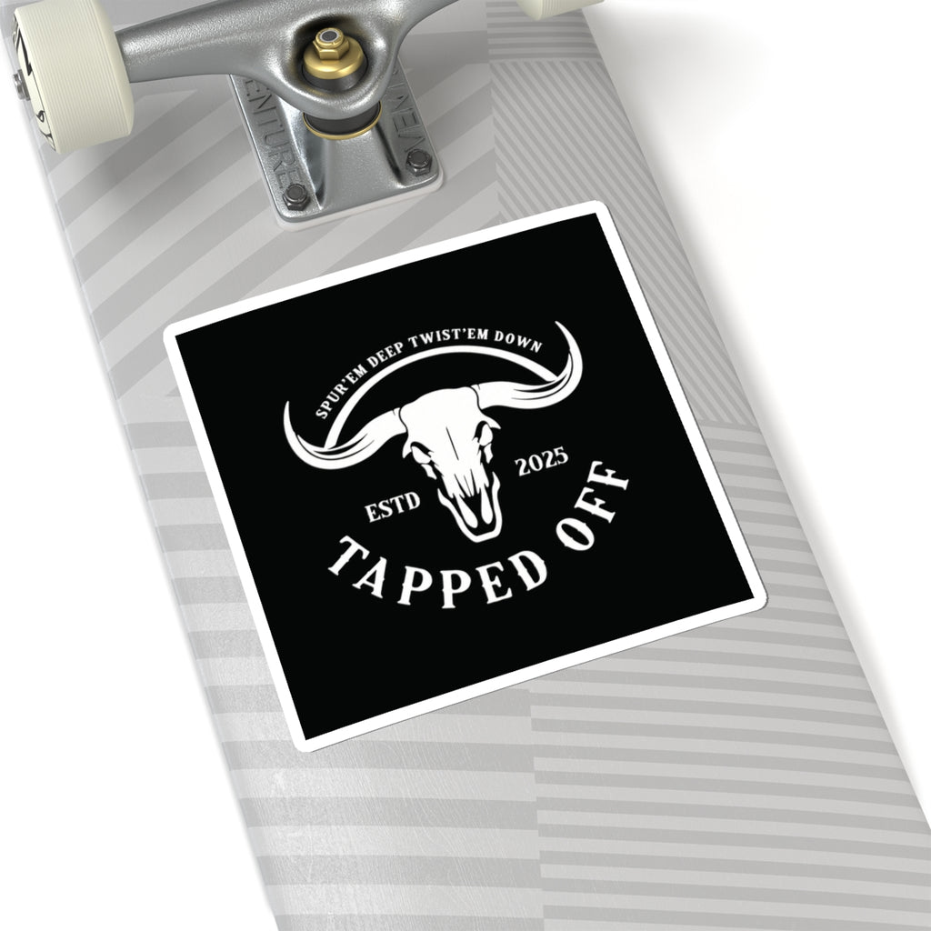 Tapped off stickers
