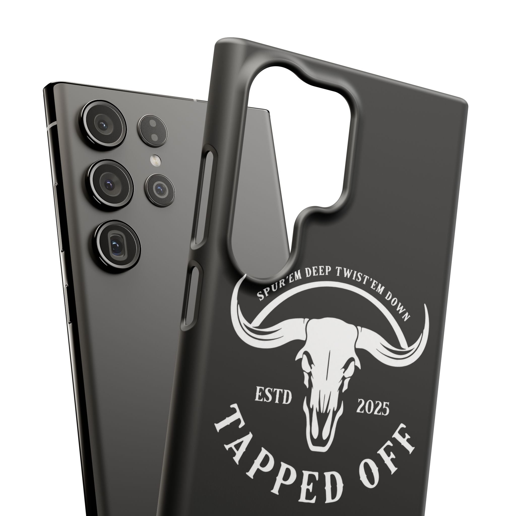 Tapped off phone case