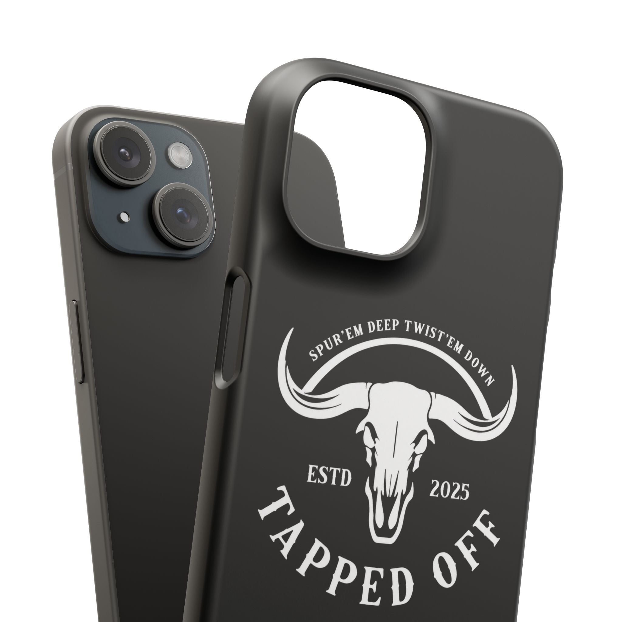 Tapped off phone case