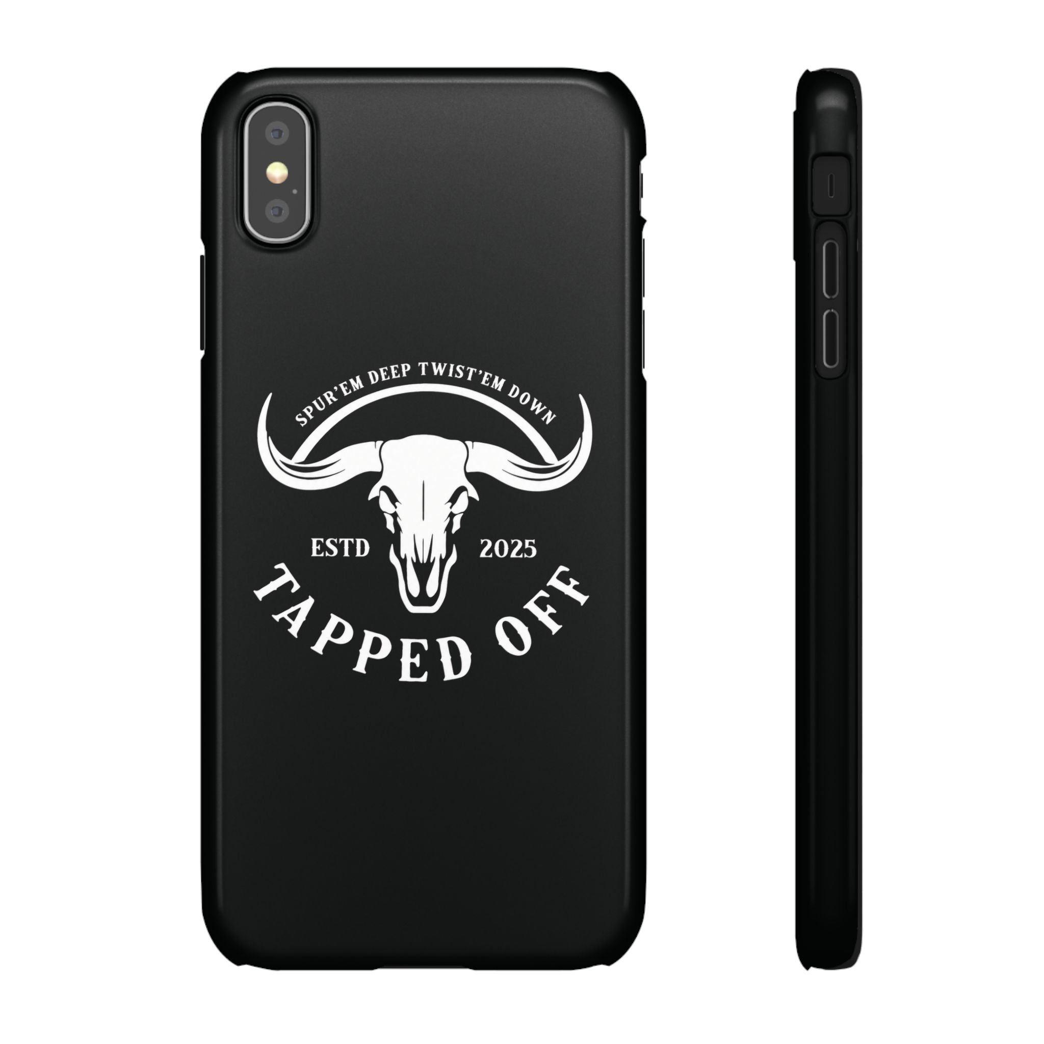 Tapped off phone case