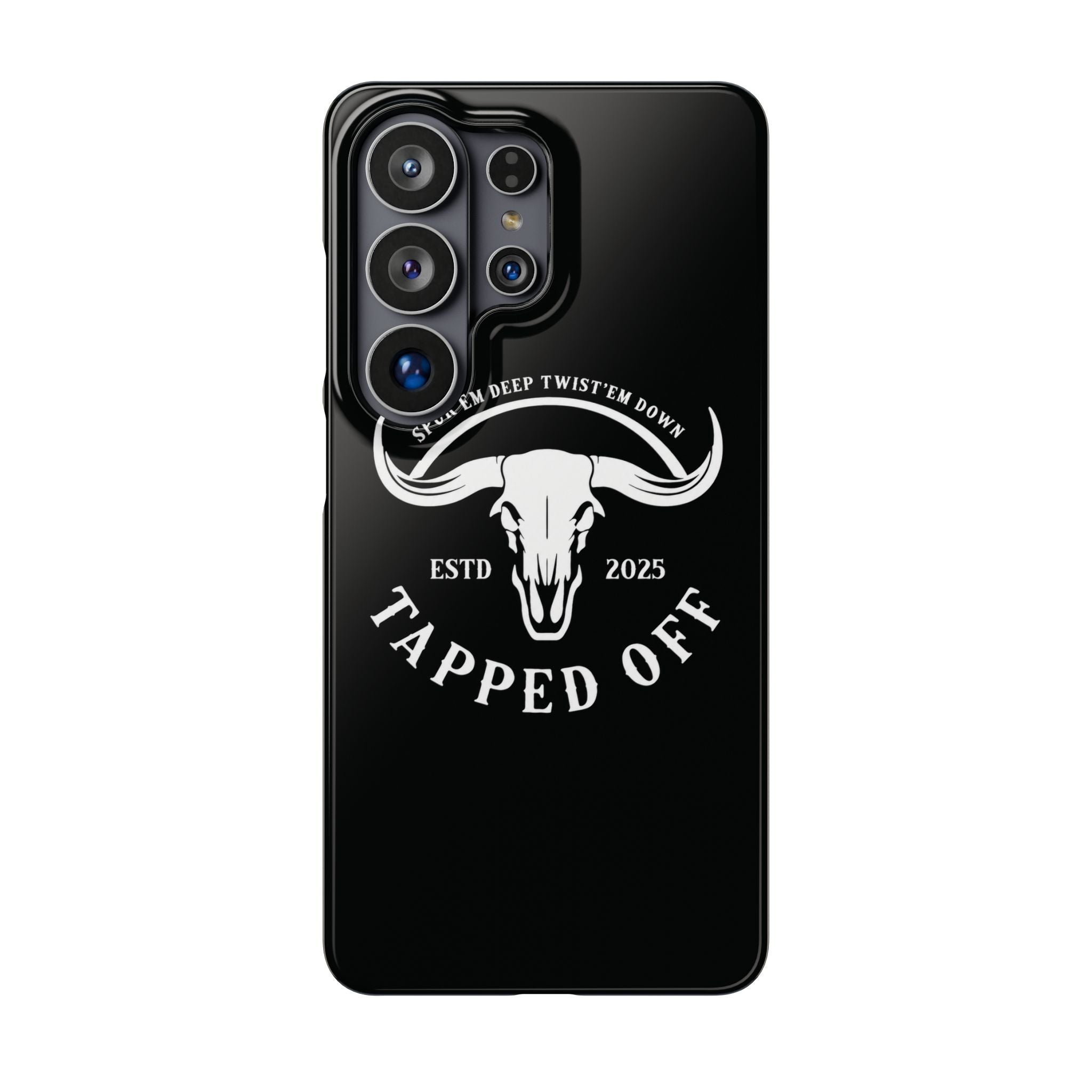 Tapped off phone case