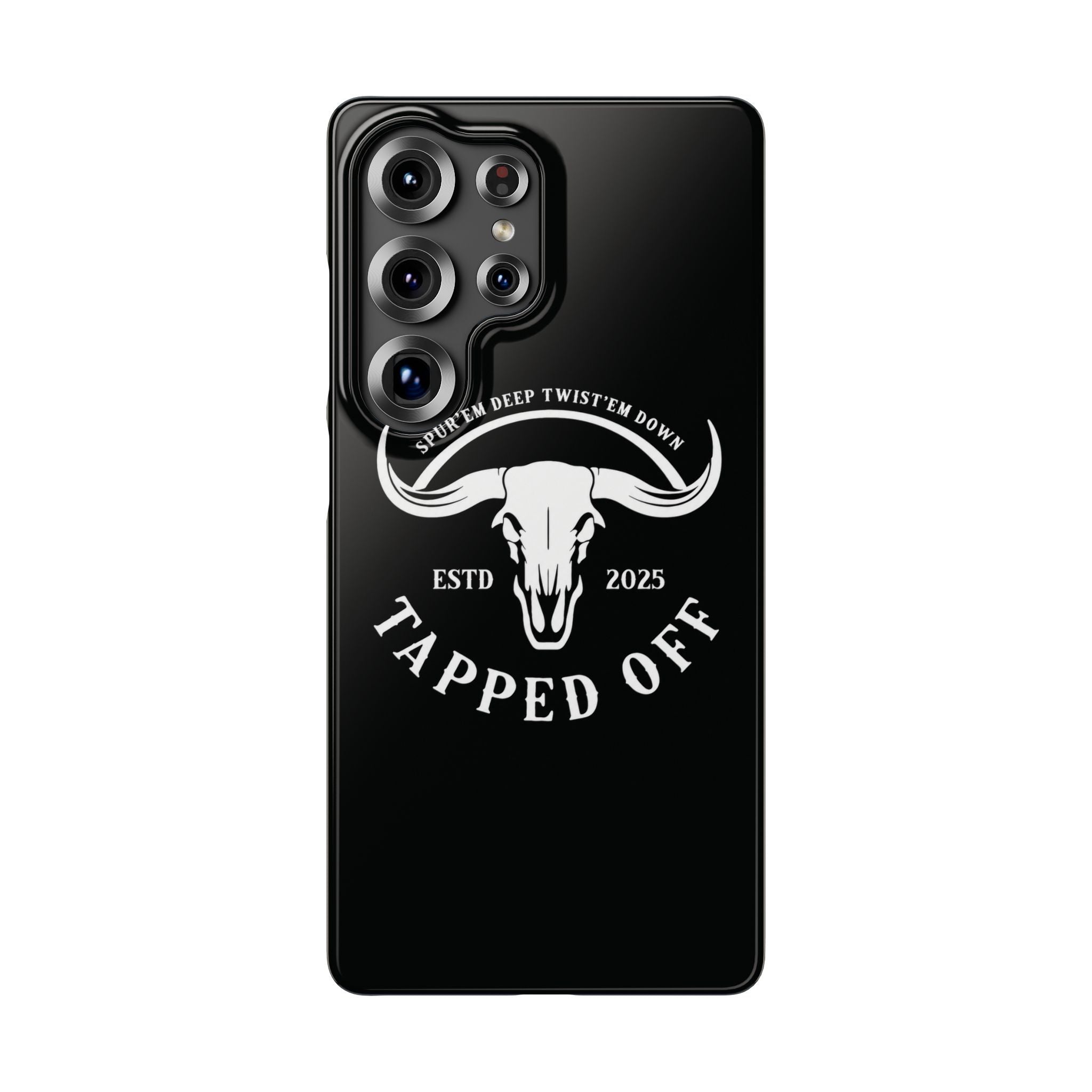 Tapped off phone case