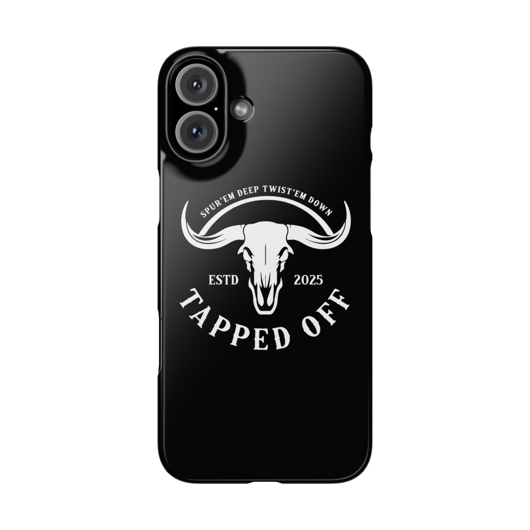 Tapped off phone case
