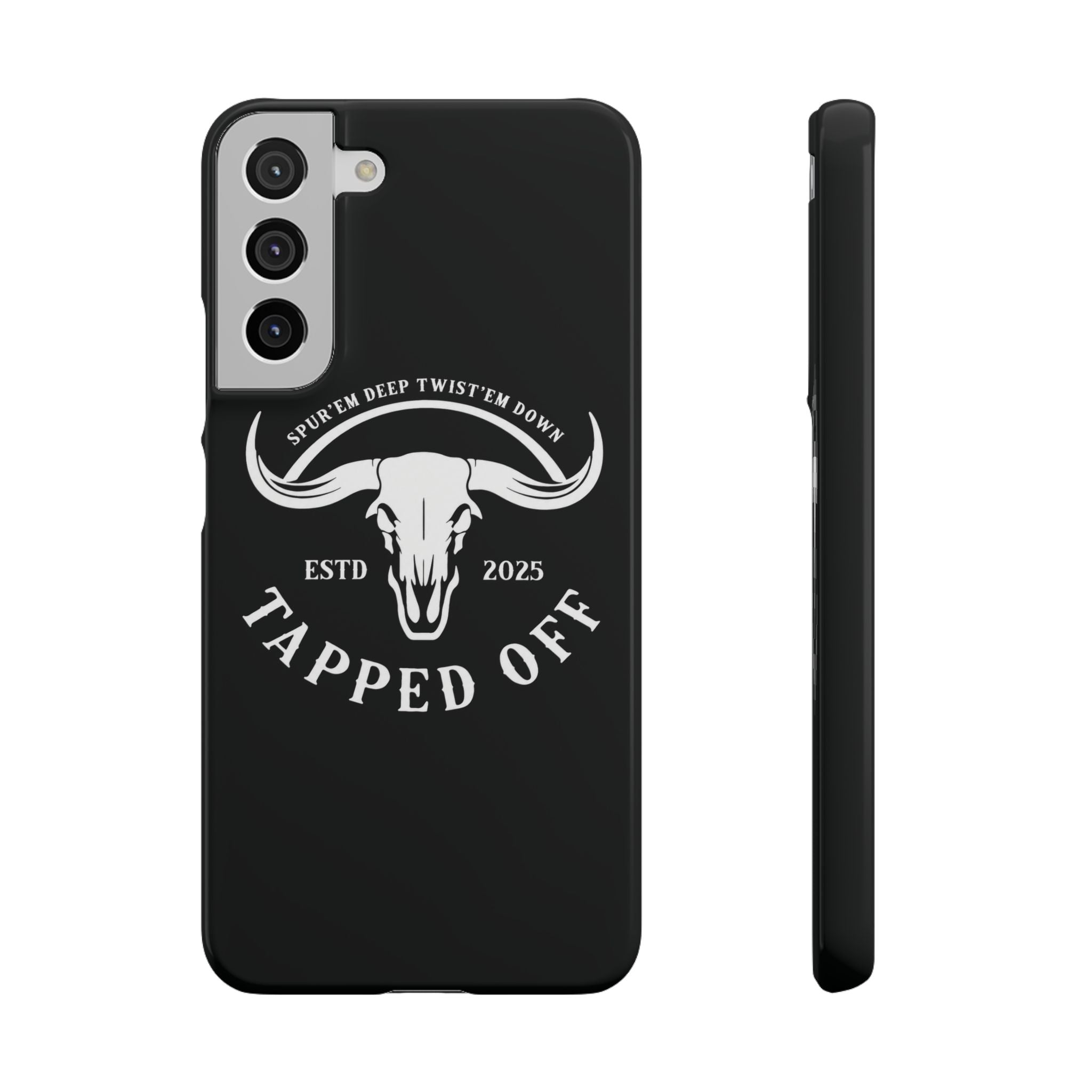 Tapped off phone case