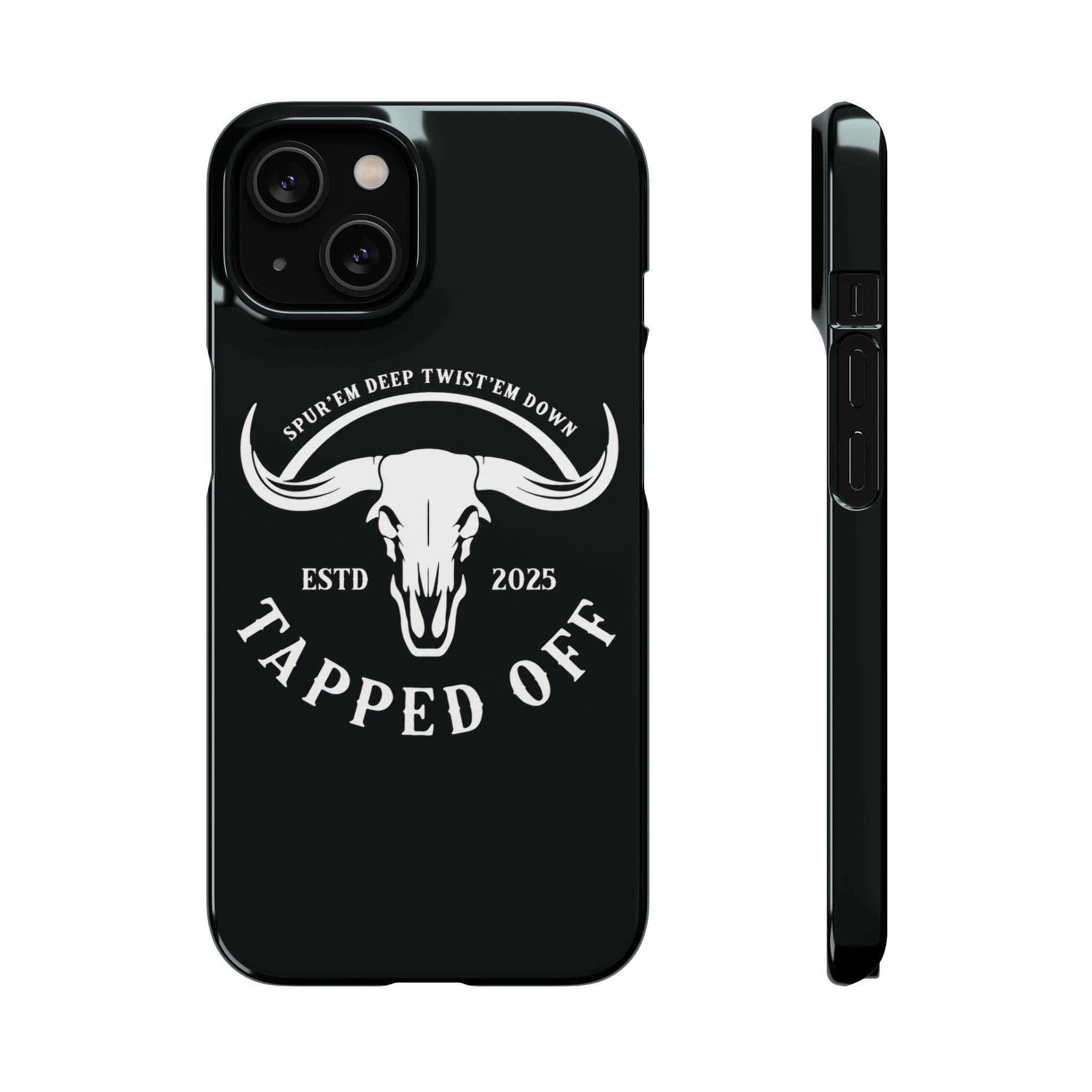 Tapped off phone case