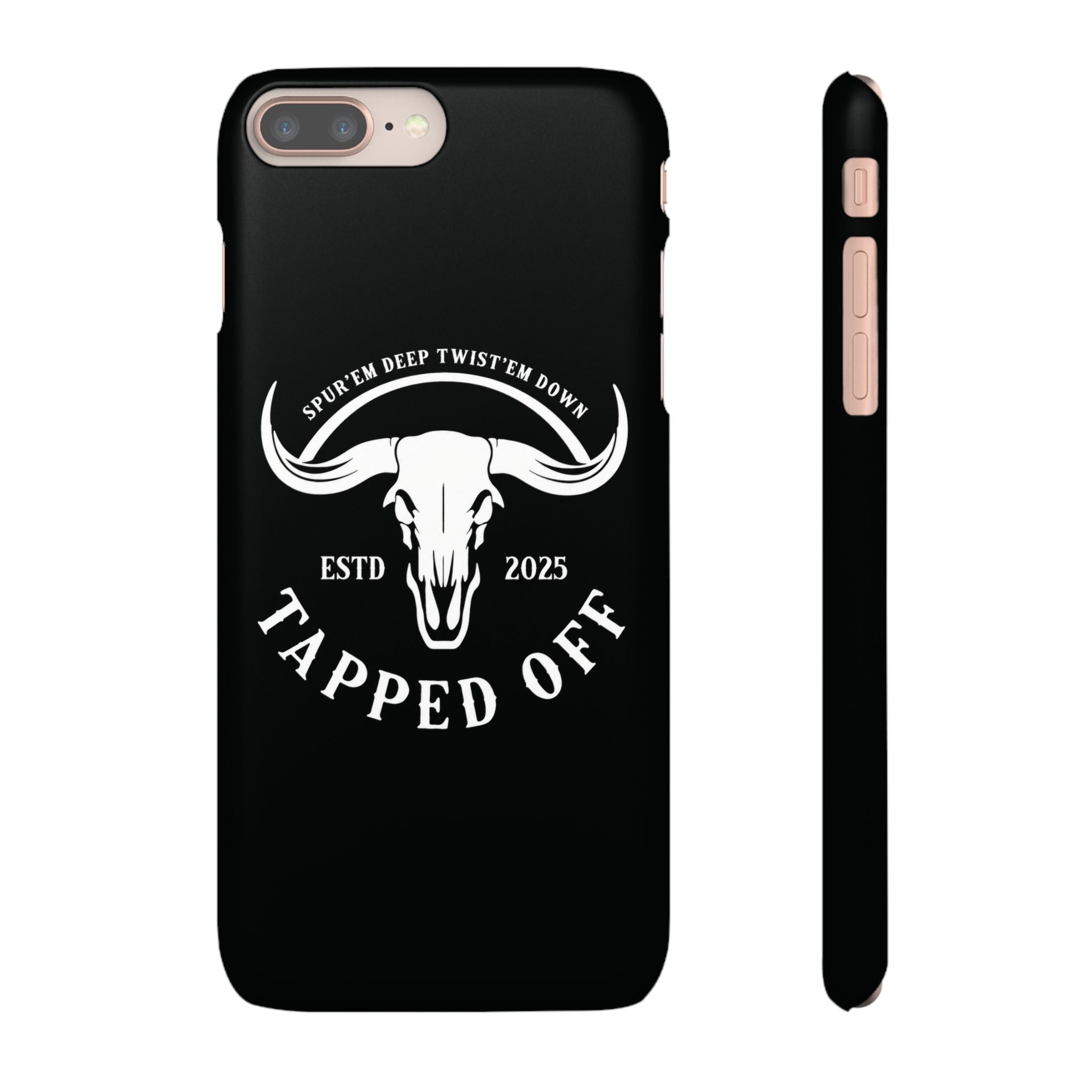 Tapped off phone case