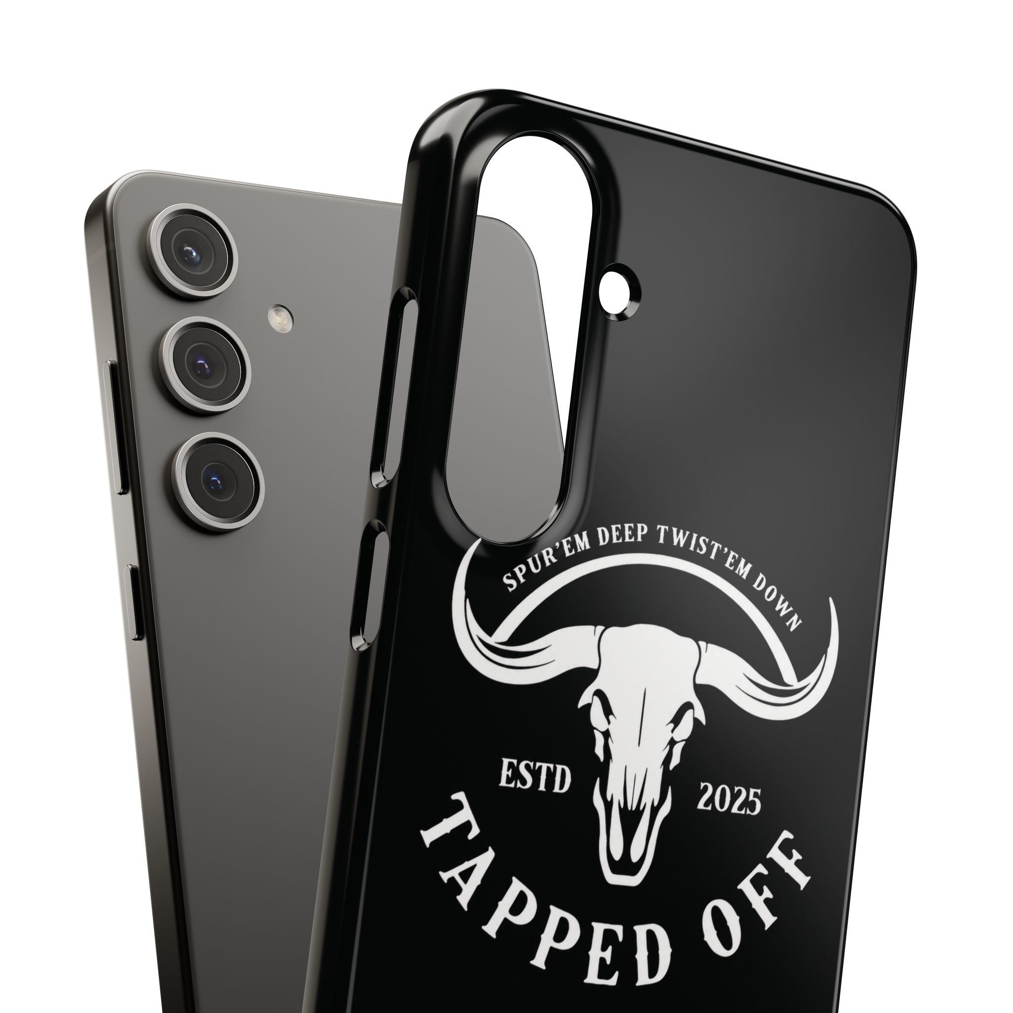 Tapped off phone case
