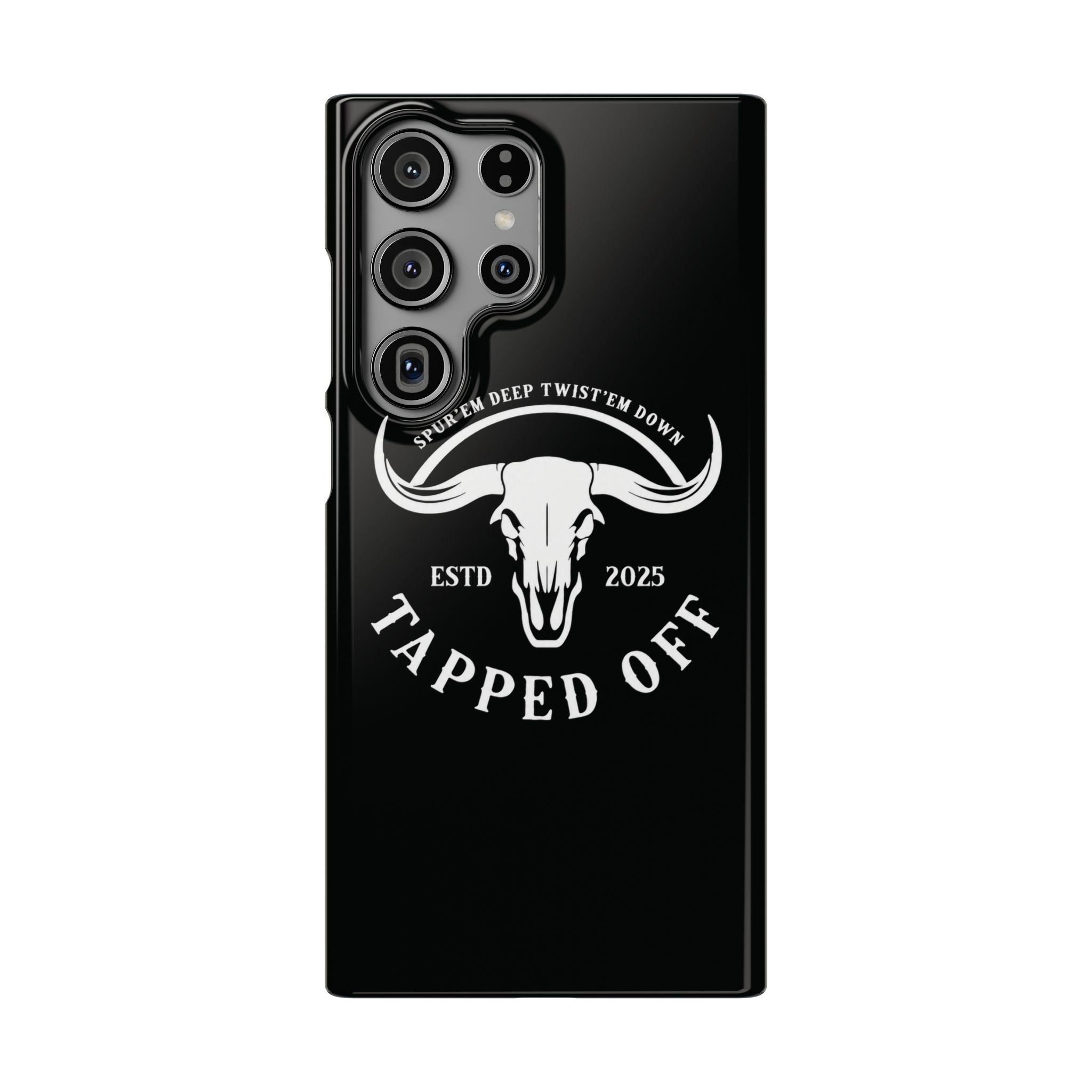 Tapped off phone case