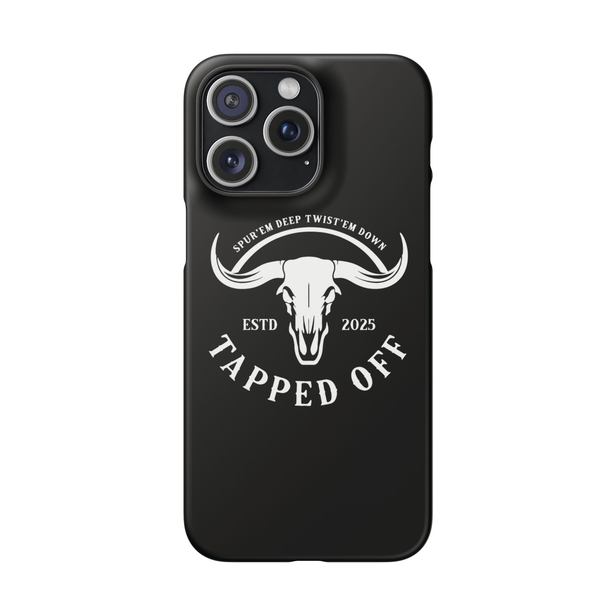Tapped off phone case