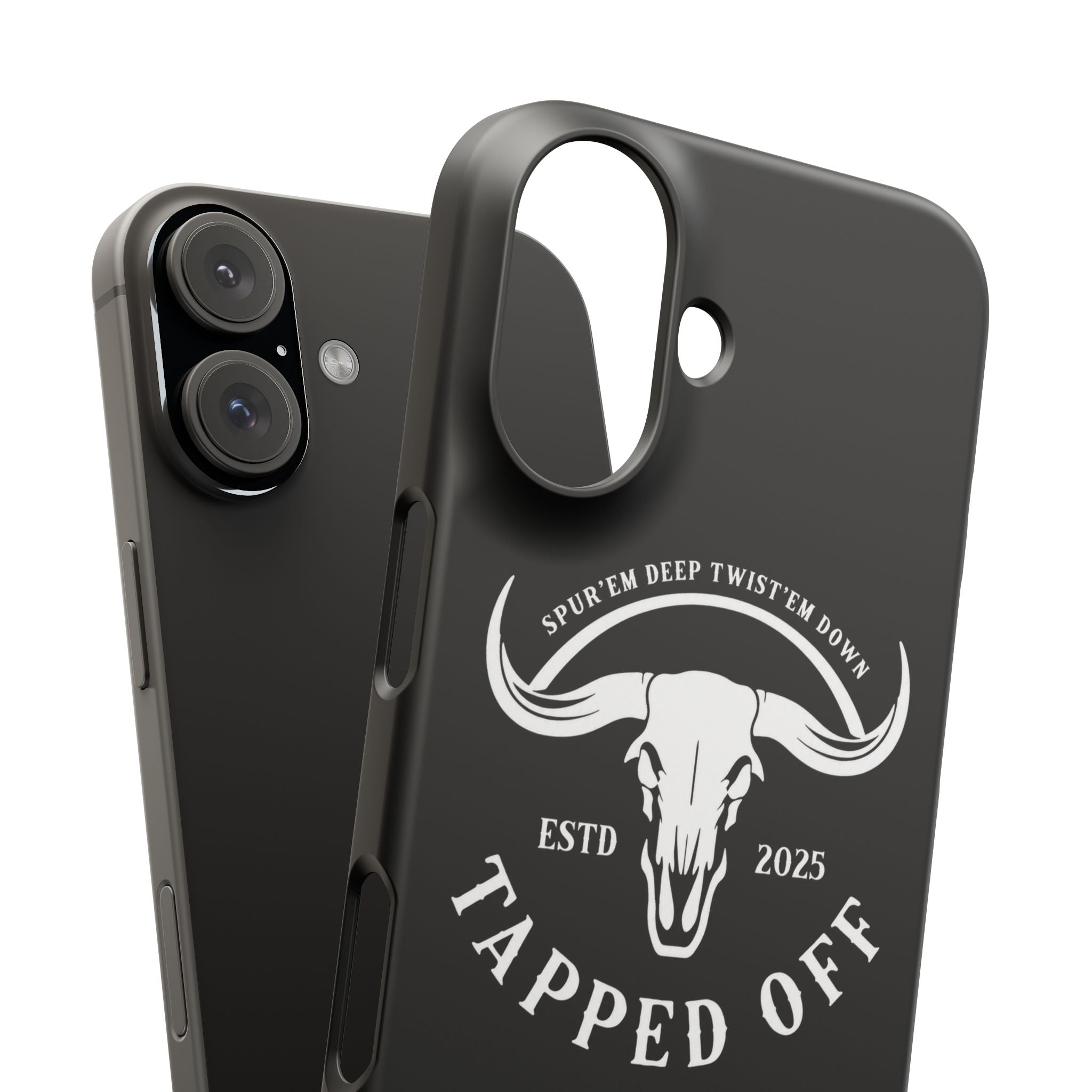 Tapped off phone case