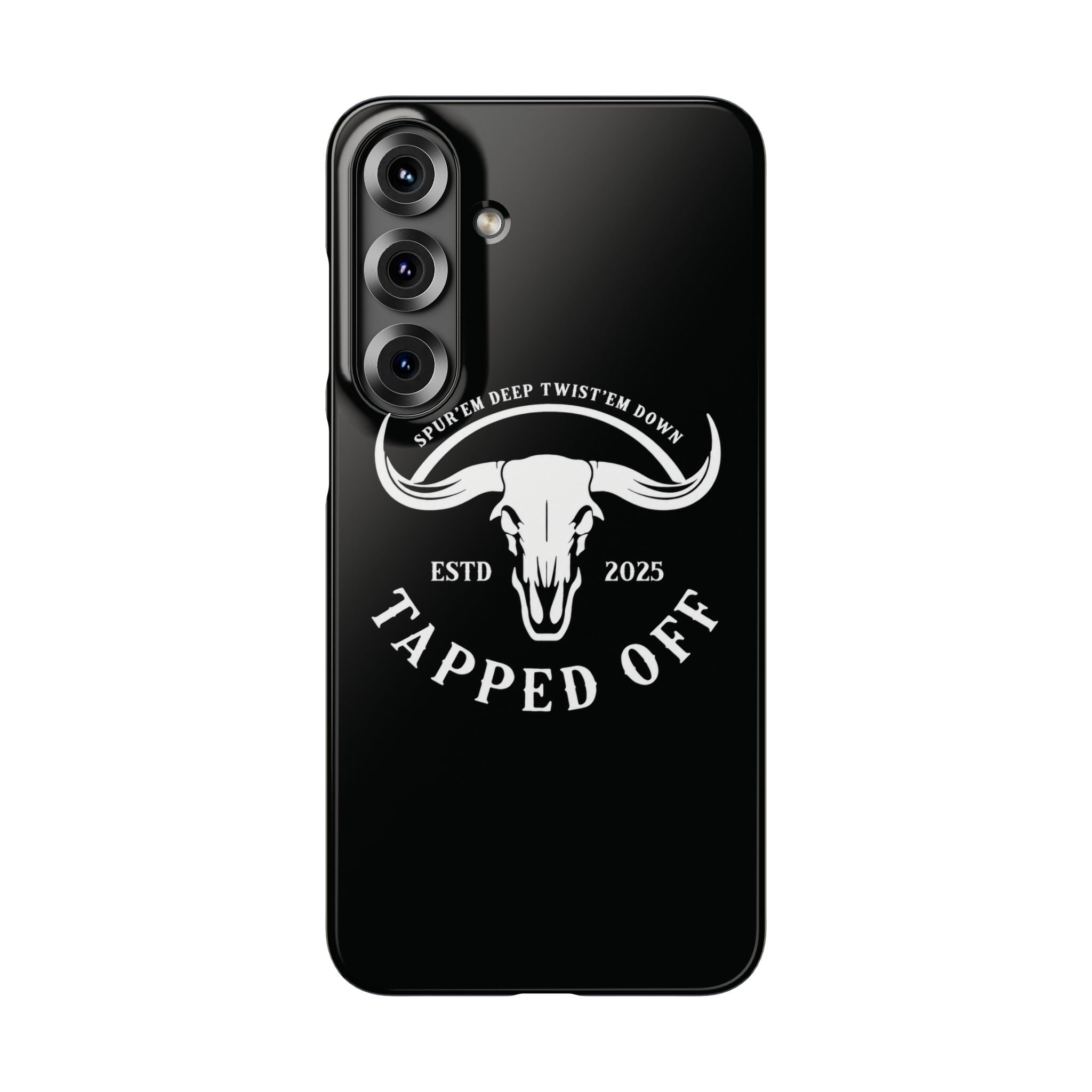 Tapped off phone case