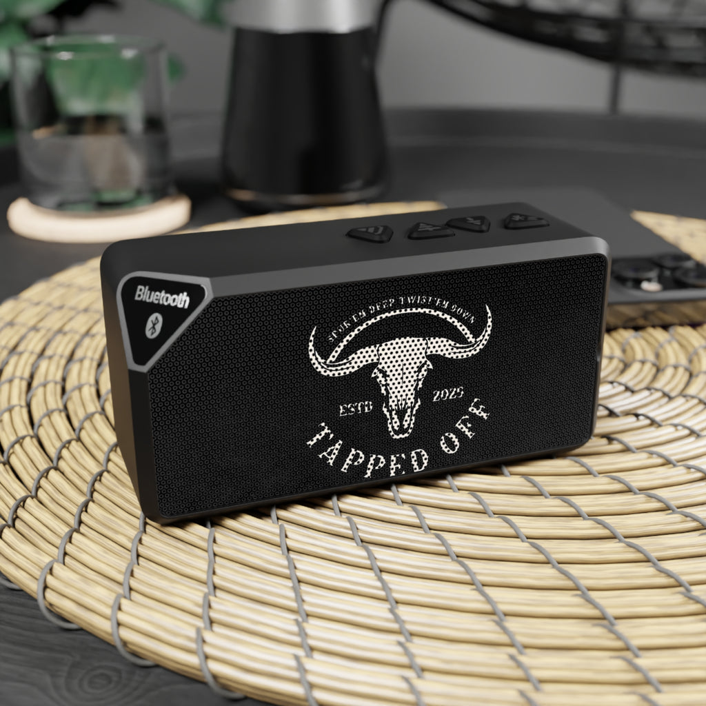 Bluetooth Speaker — Tapped Off Skull Logo Portable Wireless Speaker