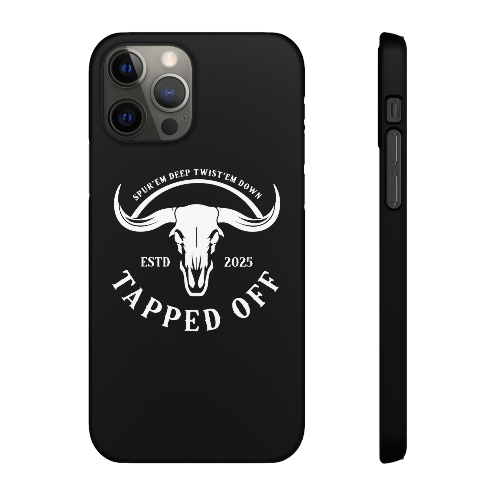 Tapped off phone case