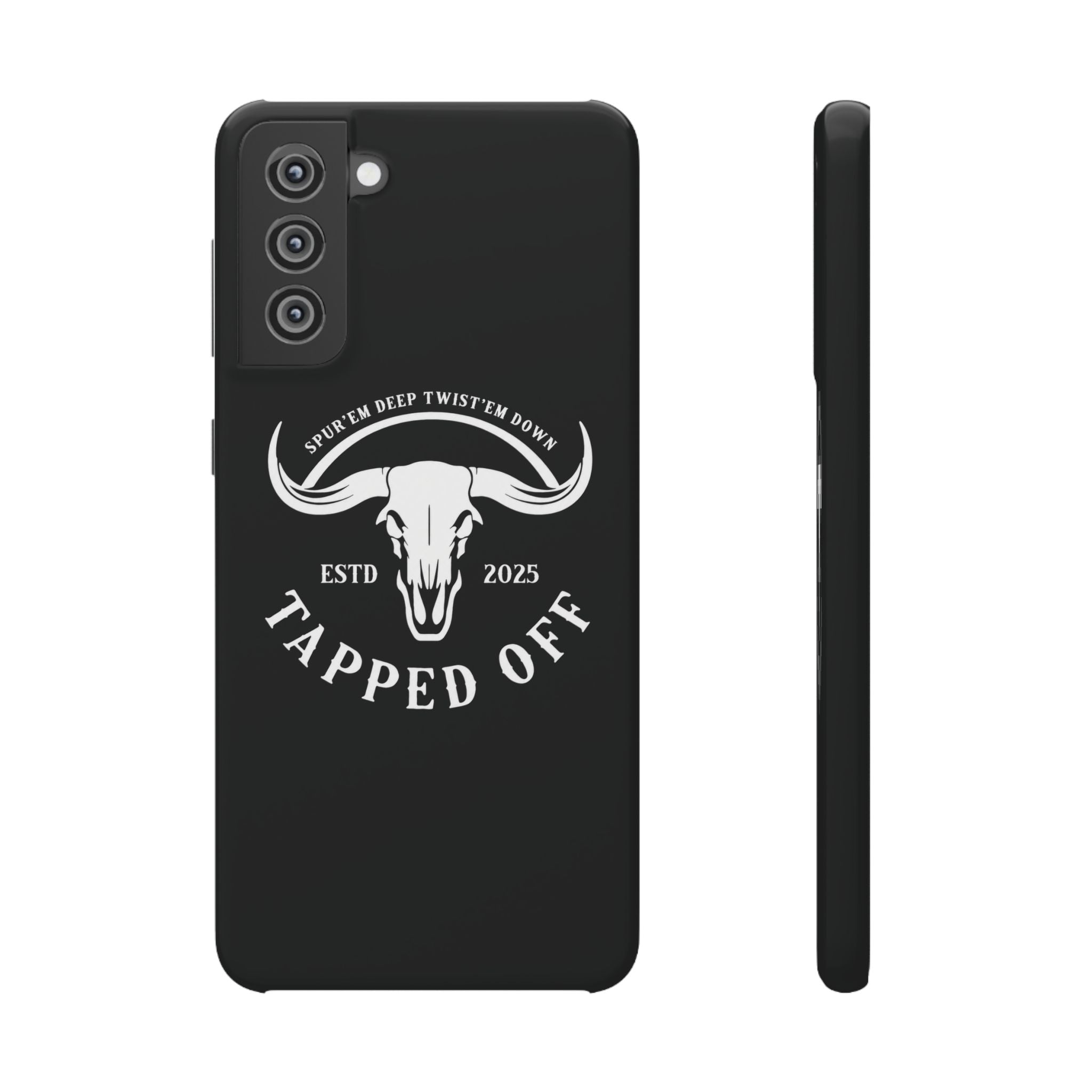 Tapped off phone case