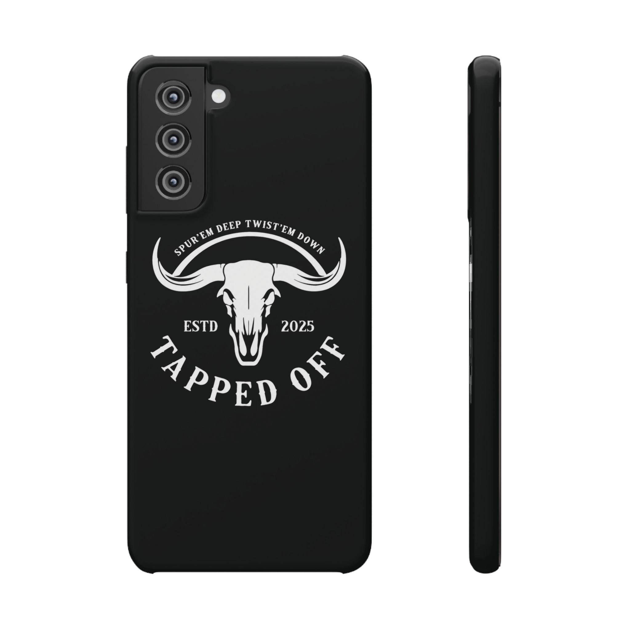 Tapped off phone case