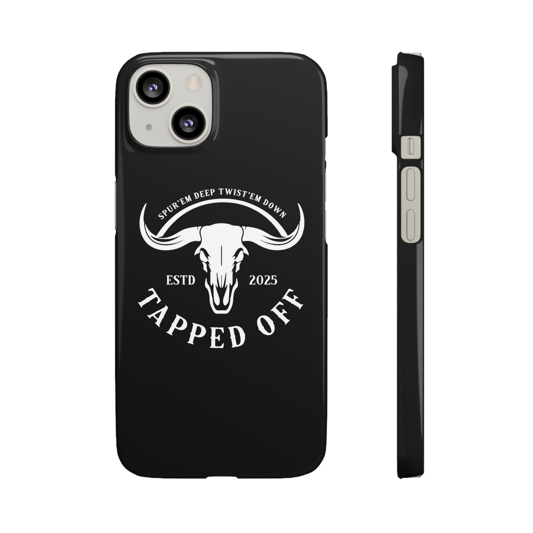 Tapped off phone case