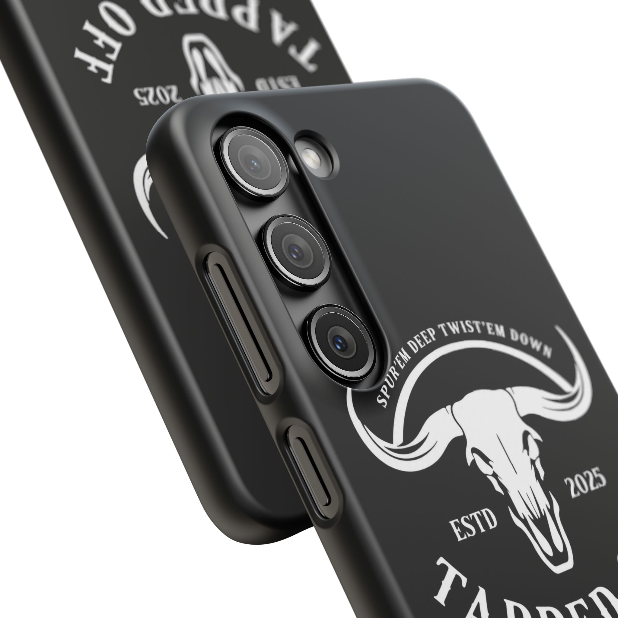 Tapped off phone case