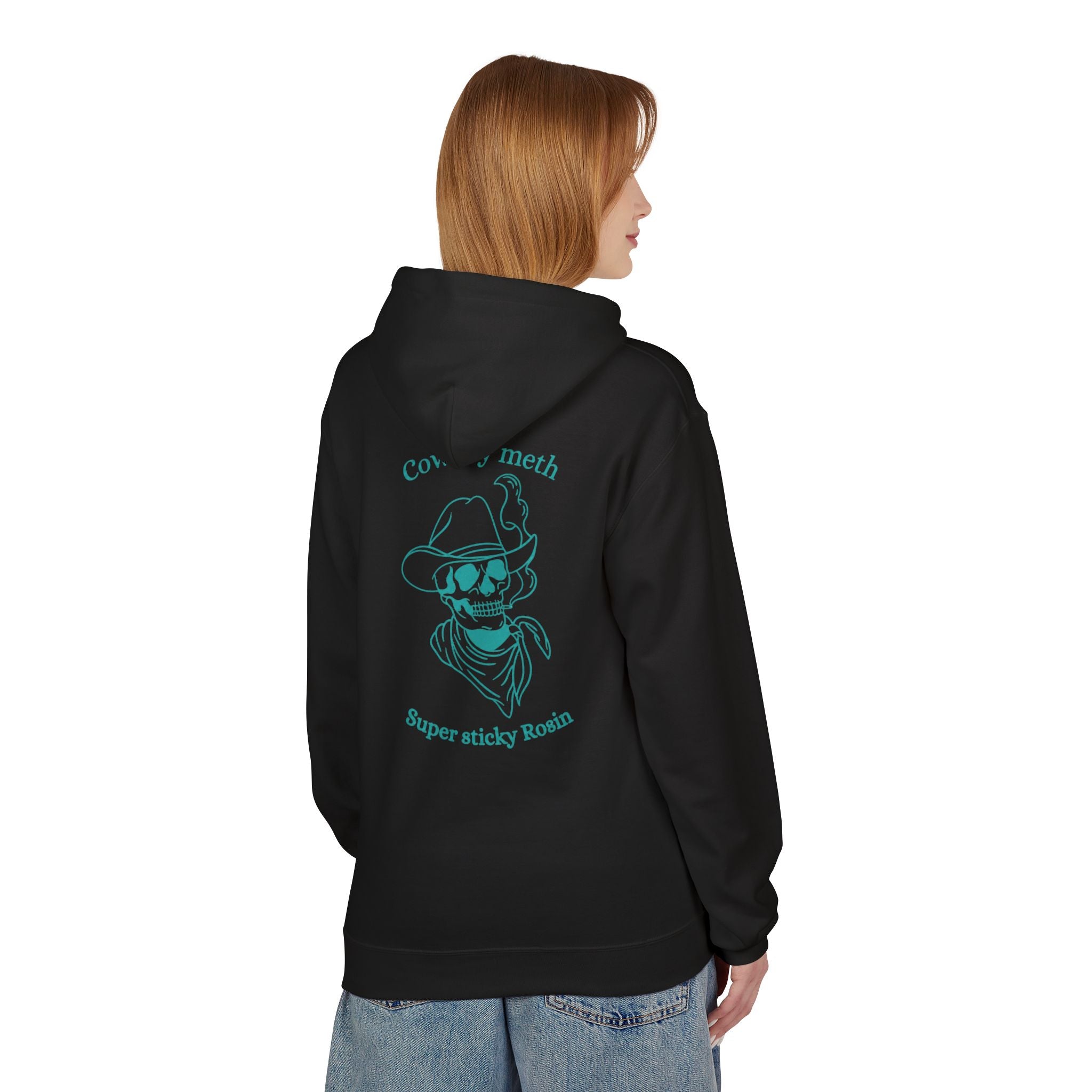 Cowboy meth turquoise hoodie