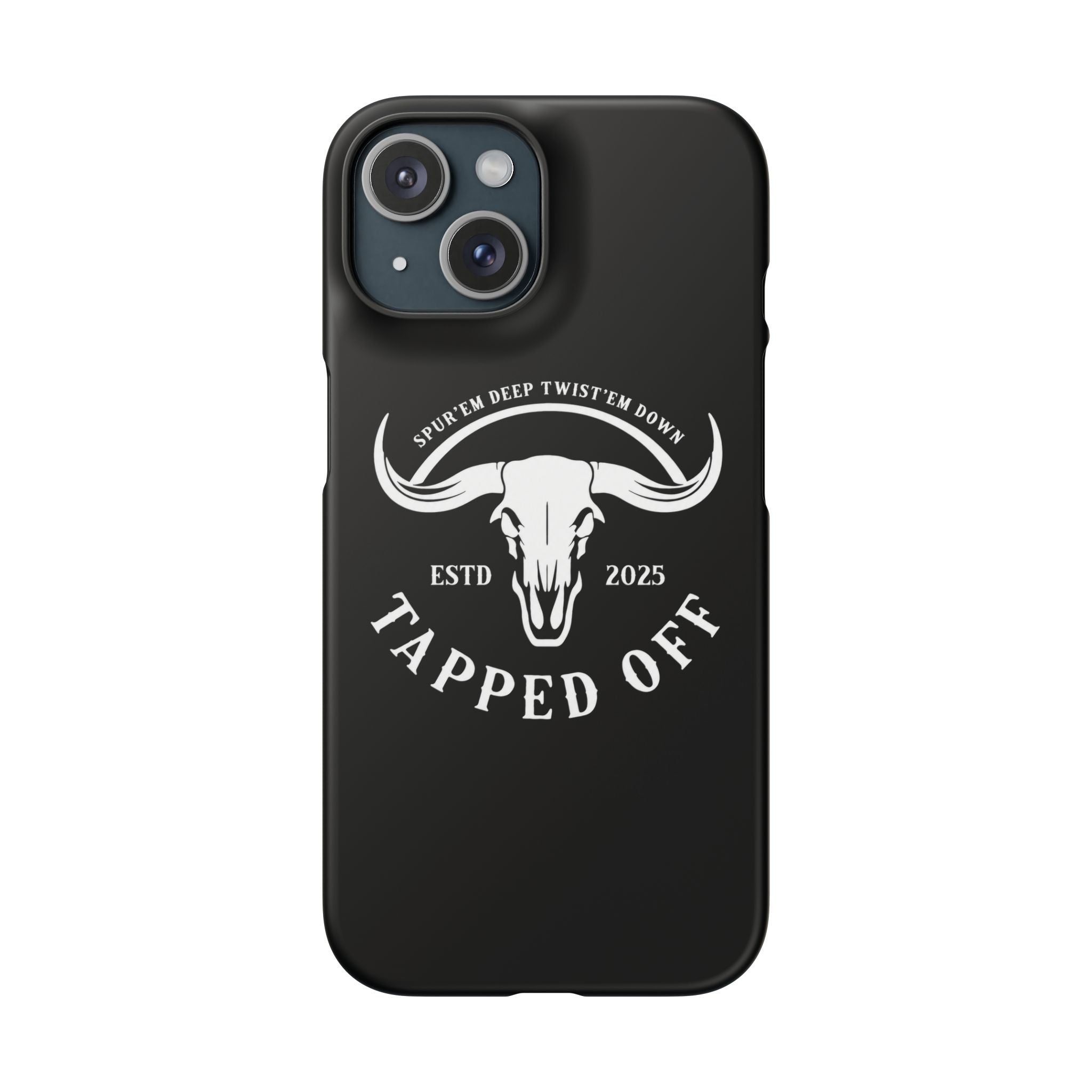 Tapped off phone case