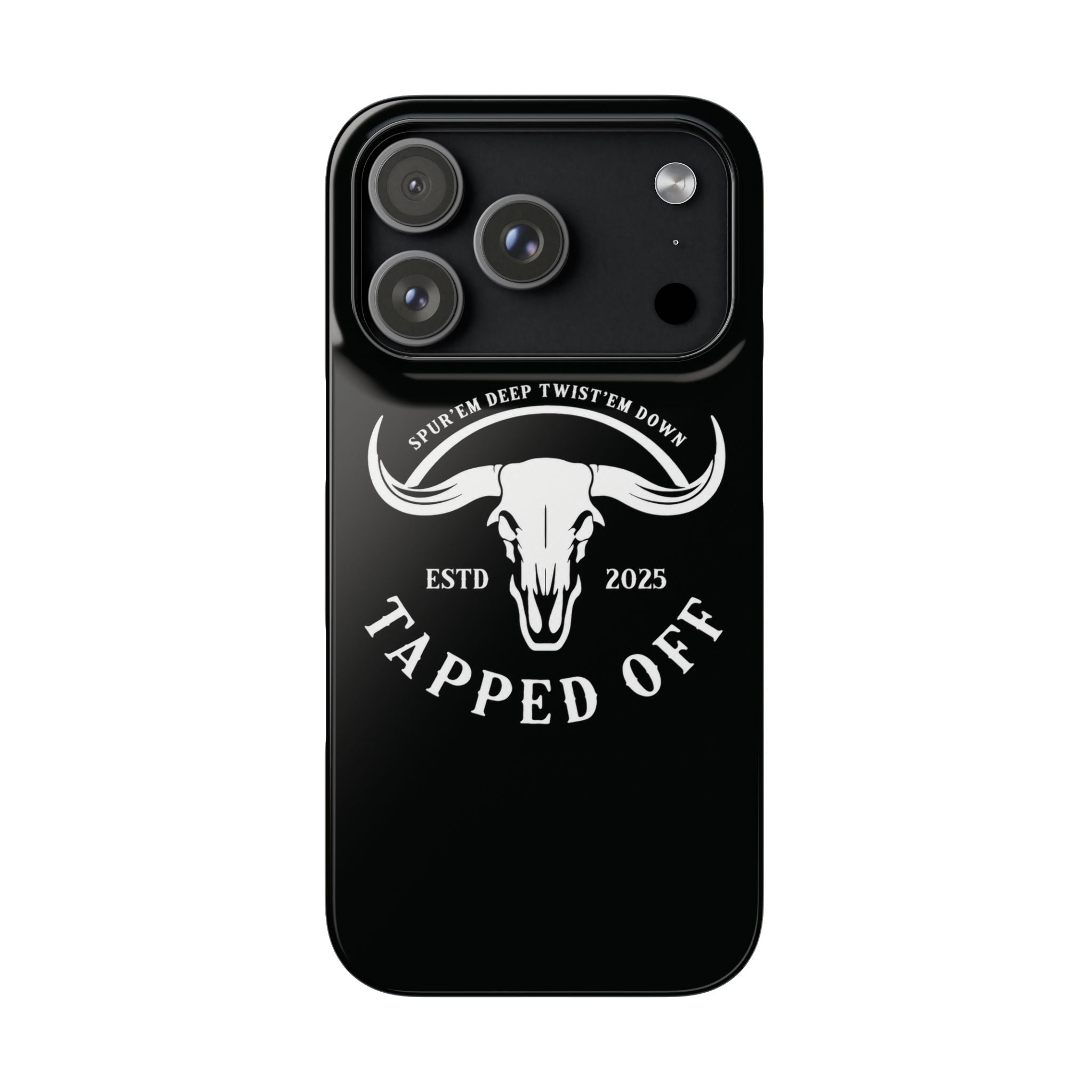 Tapped off phone case