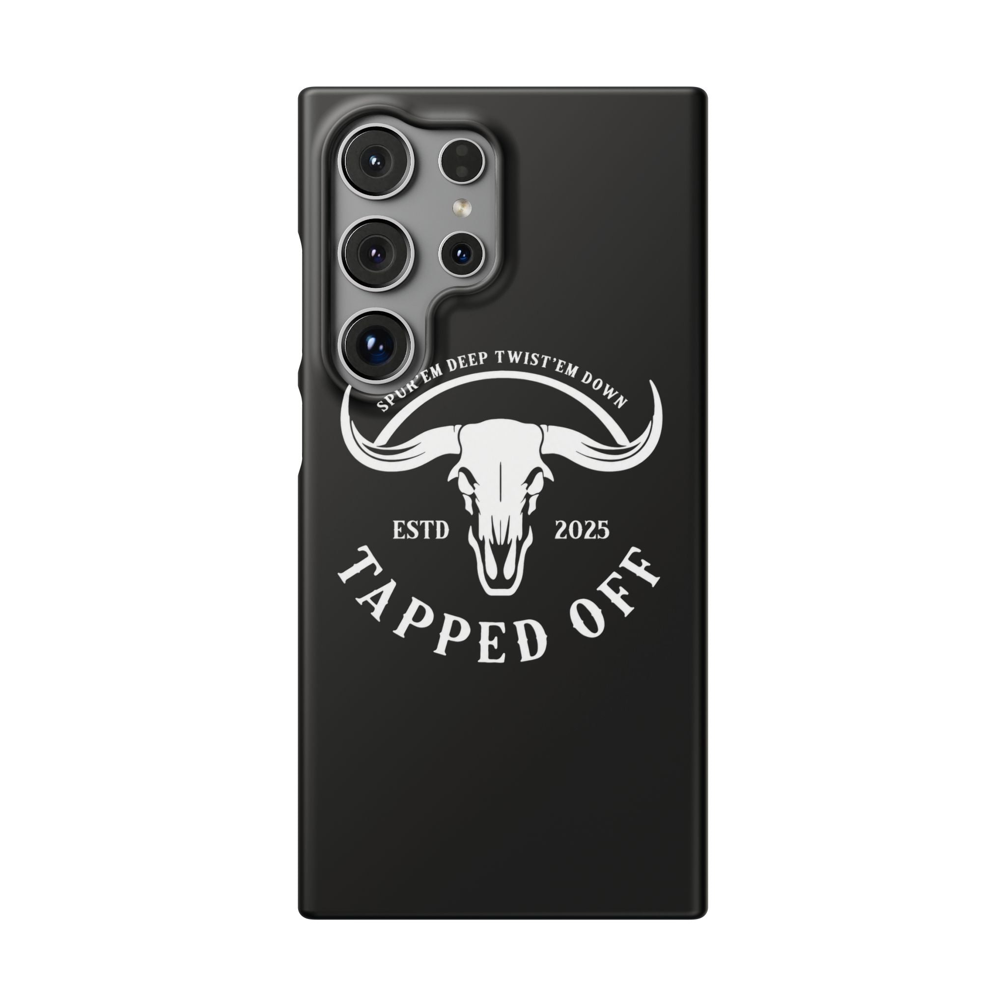 Tapped off phone case