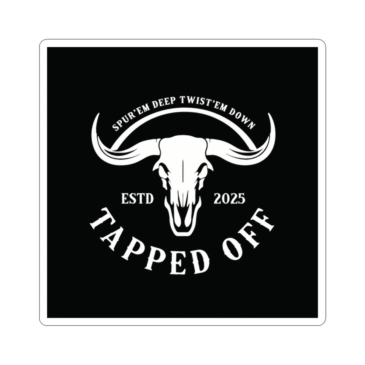 Tapped off stickers