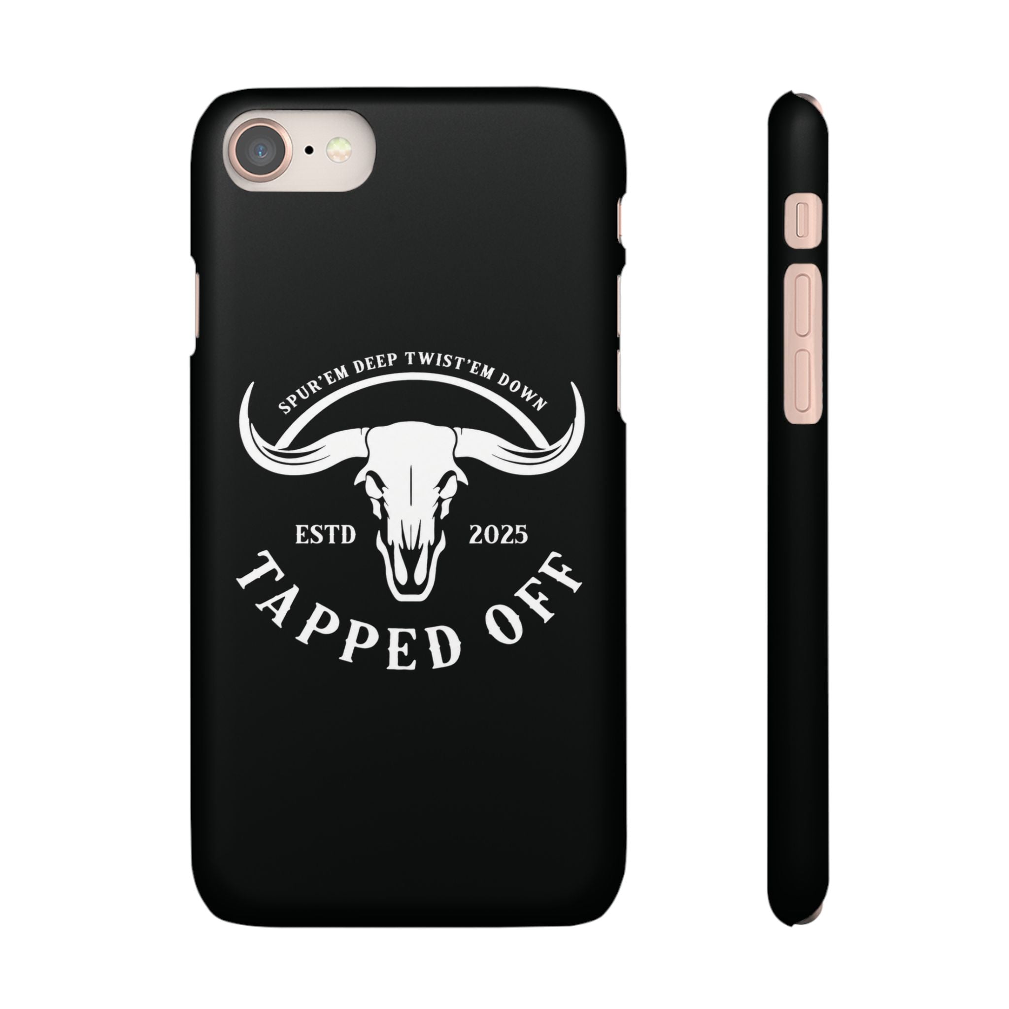 Tapped off phone case