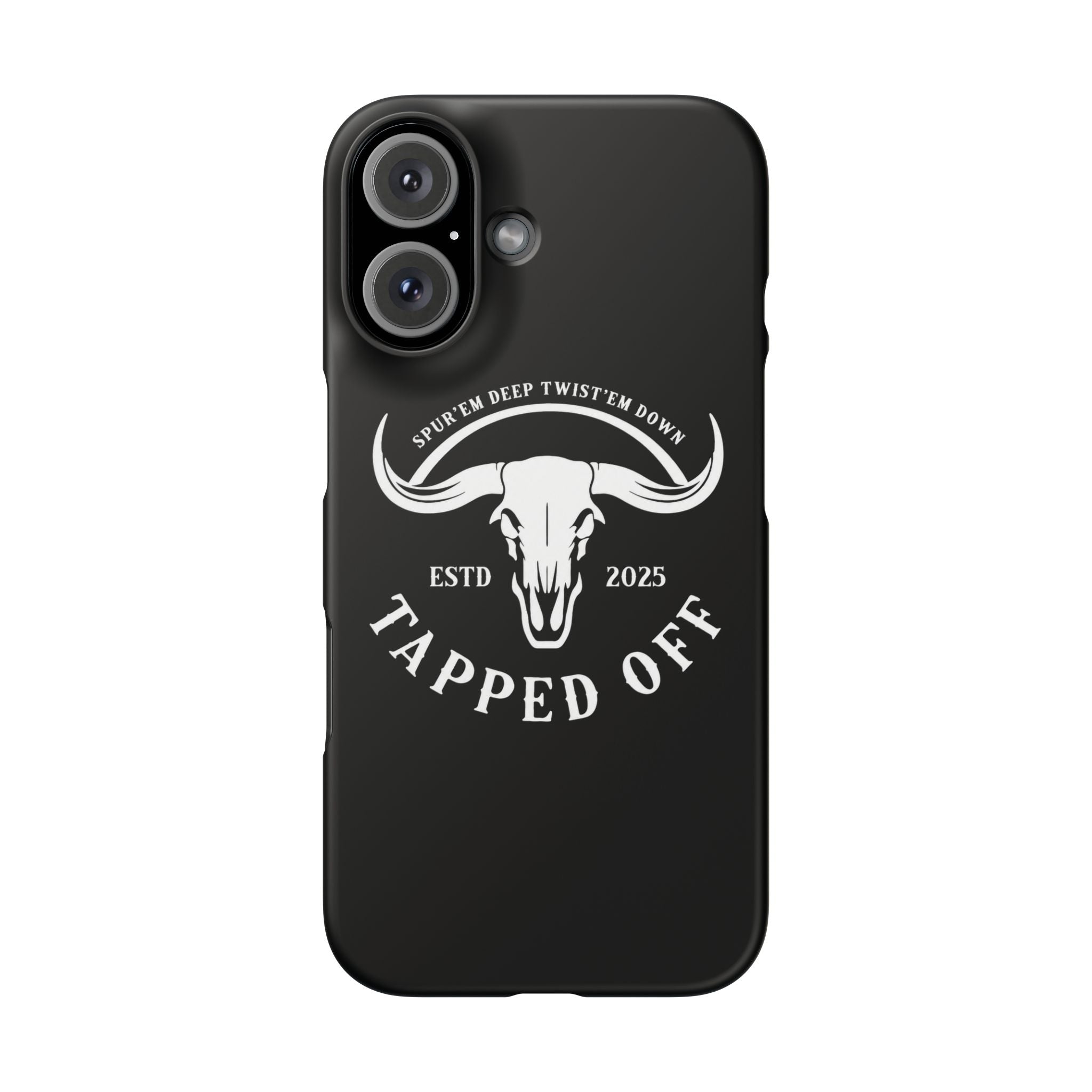 Tapped off phone case