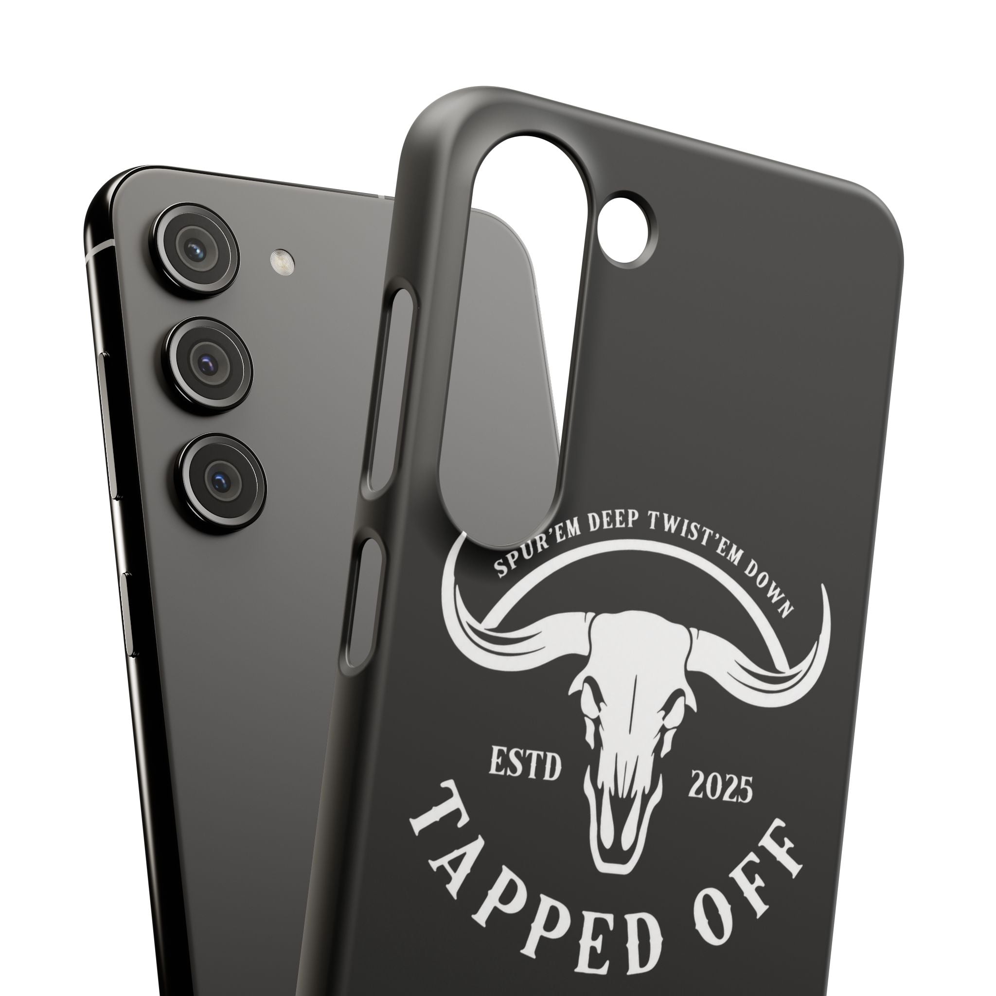 Tapped off phone case