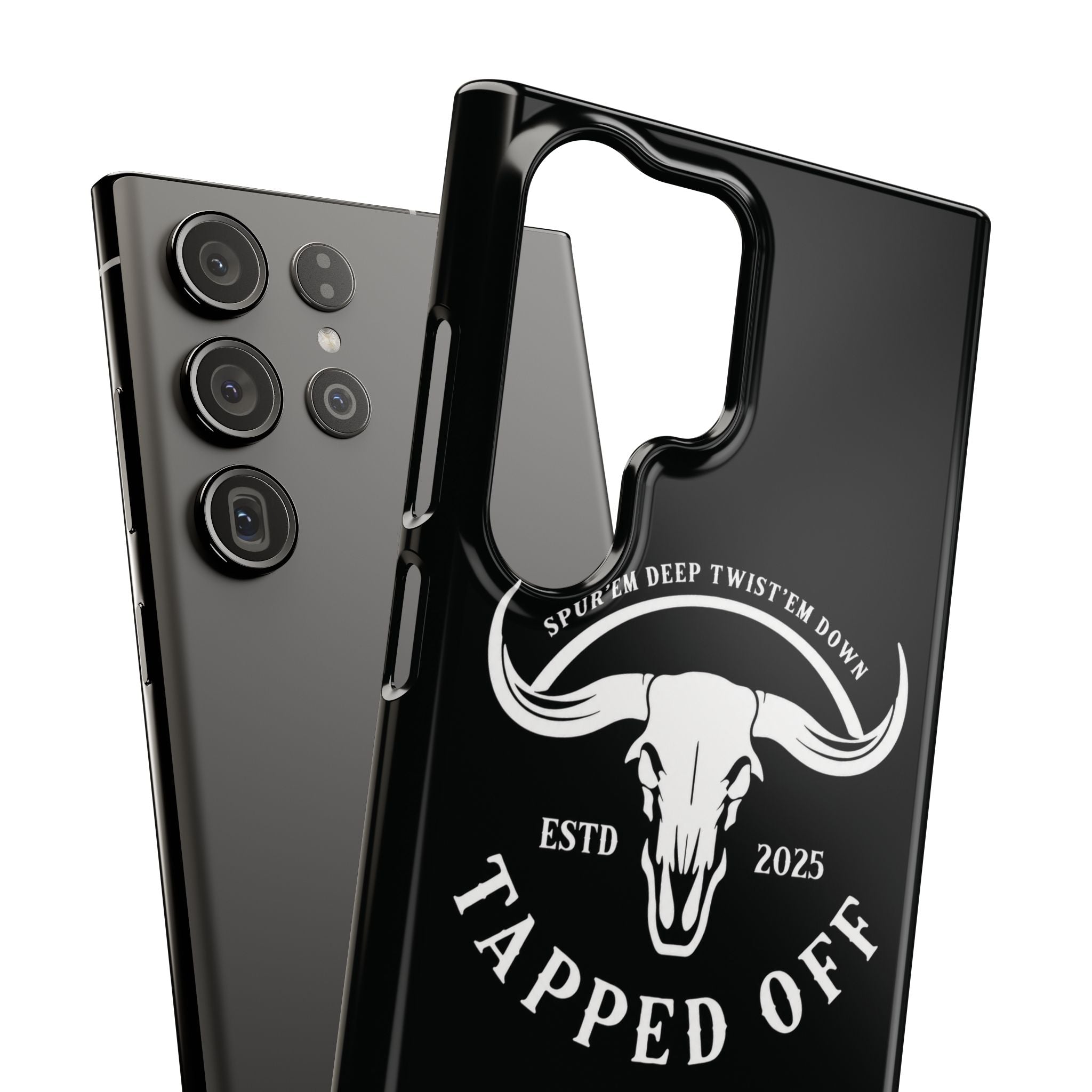 Tapped off phone case