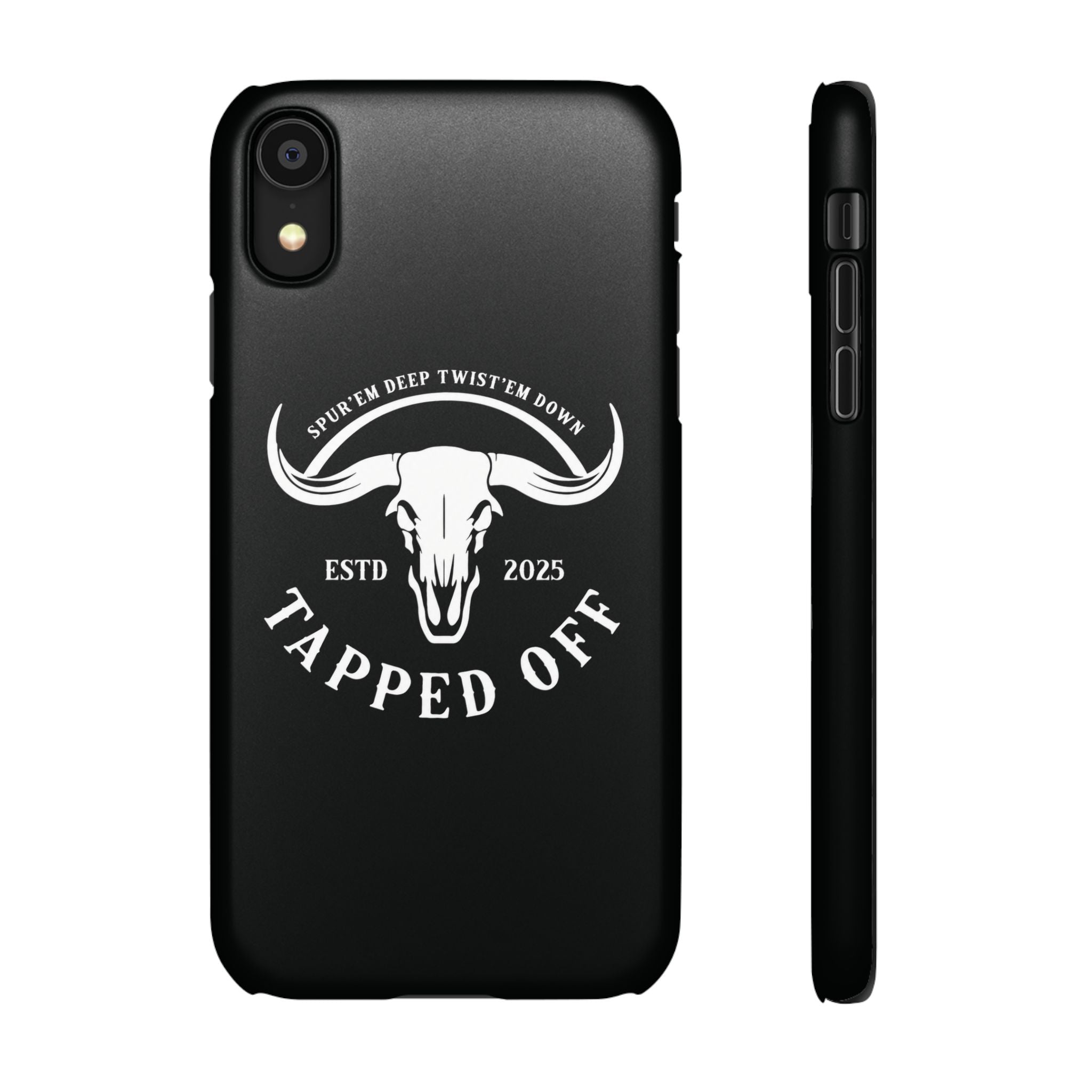 Tapped off phone case