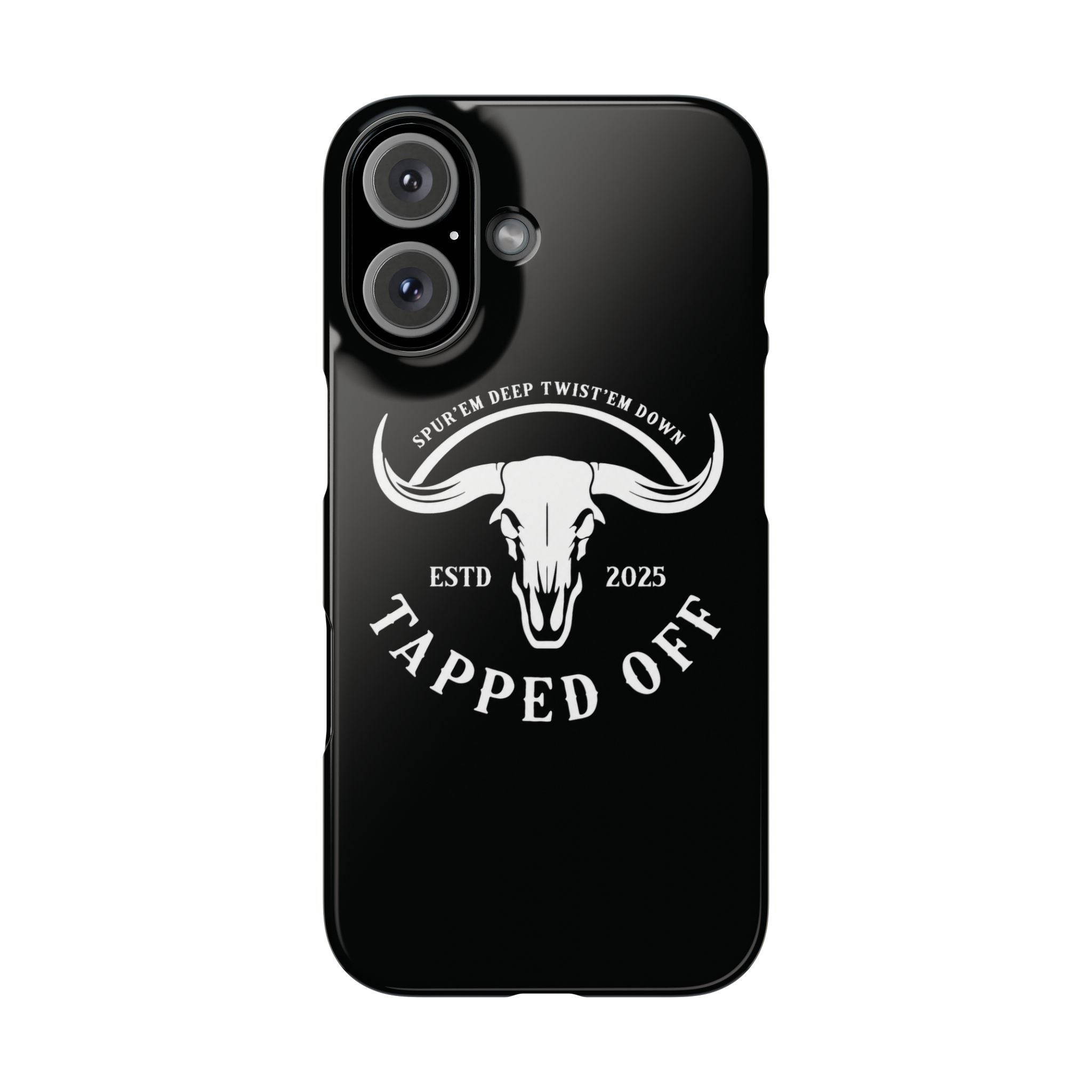 Tapped off phone case