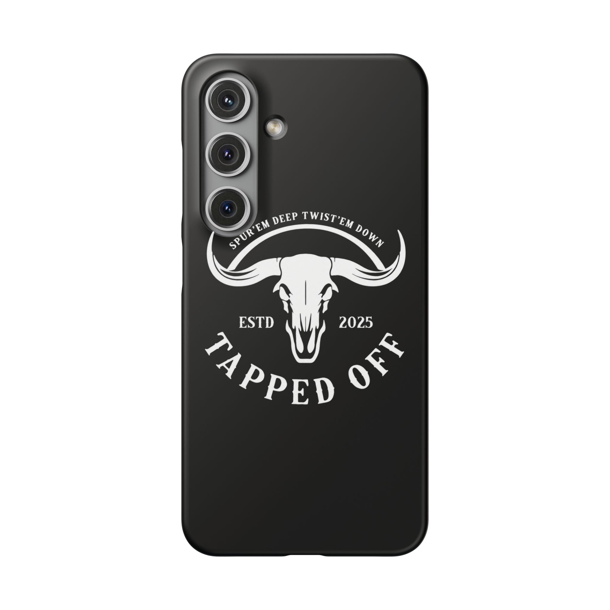 Tapped off phone case
